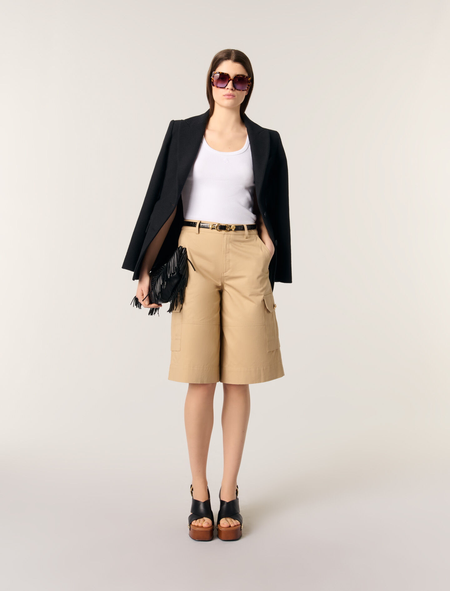 Cotton Bermuda shorts