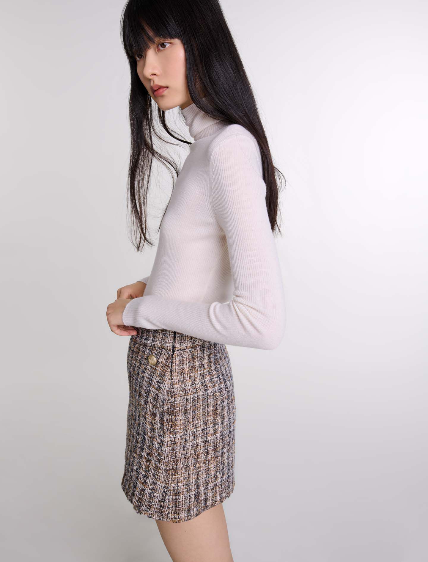Tweed skort