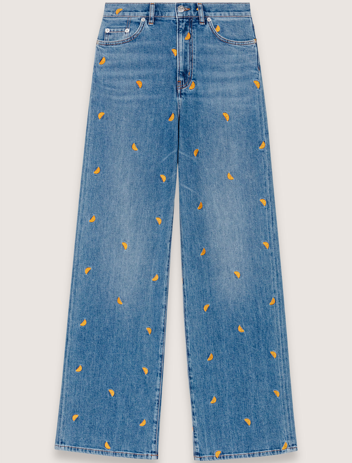 Embroidered jeans