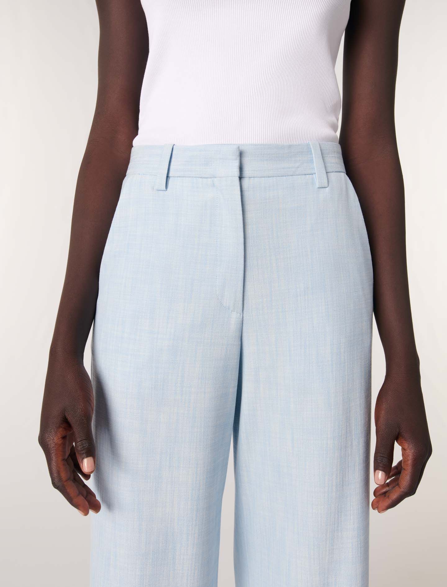 Wide-leg suit trousers