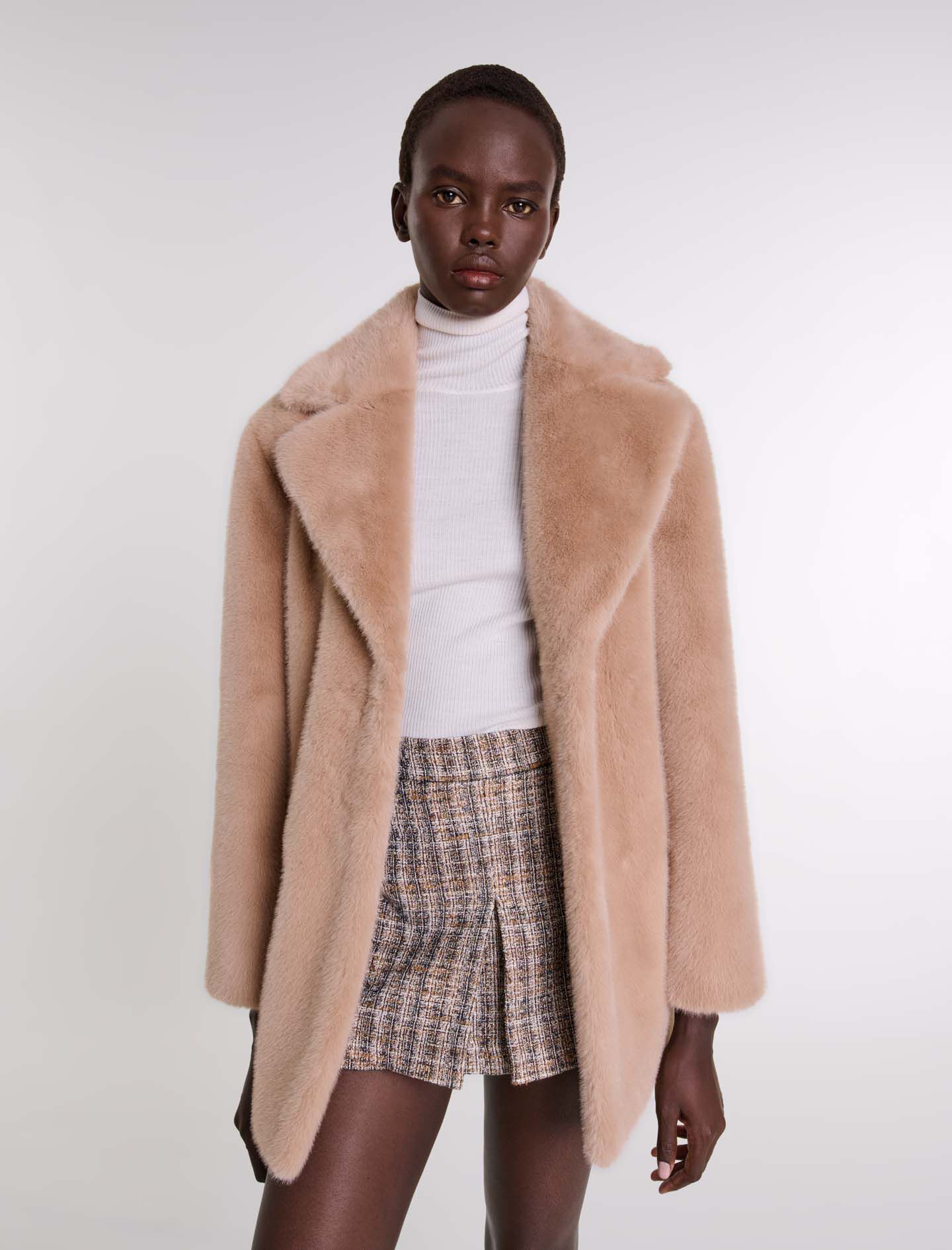 Faux fur coat