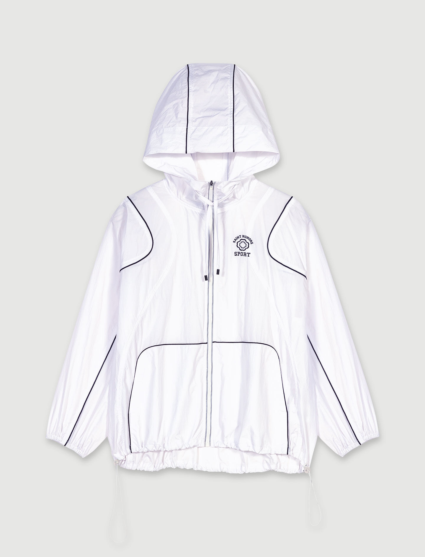 Hooded windbreaker