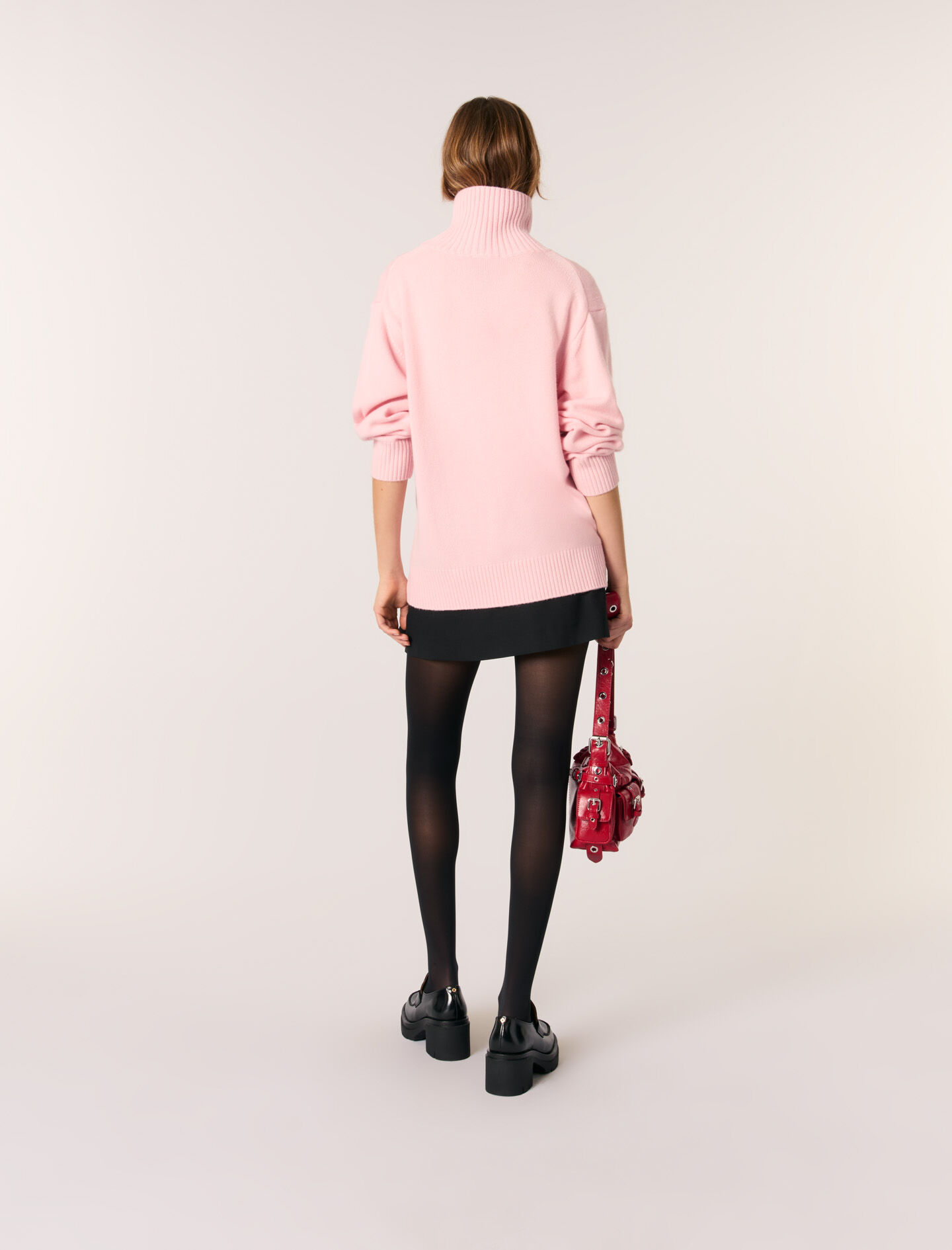 Wool and cashmere roll-neck jumper
