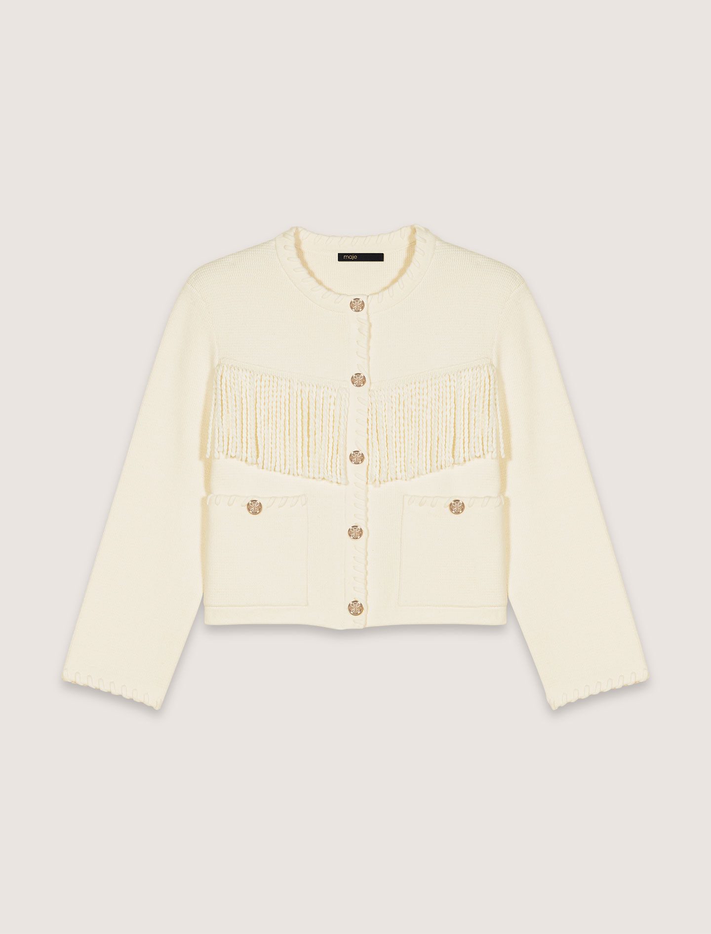 Fringed cardigan