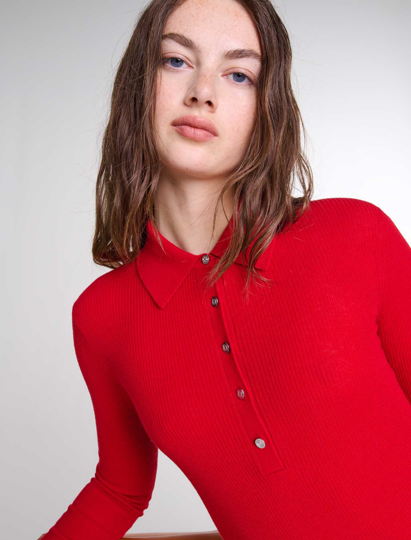 Wool and silk bodysuit