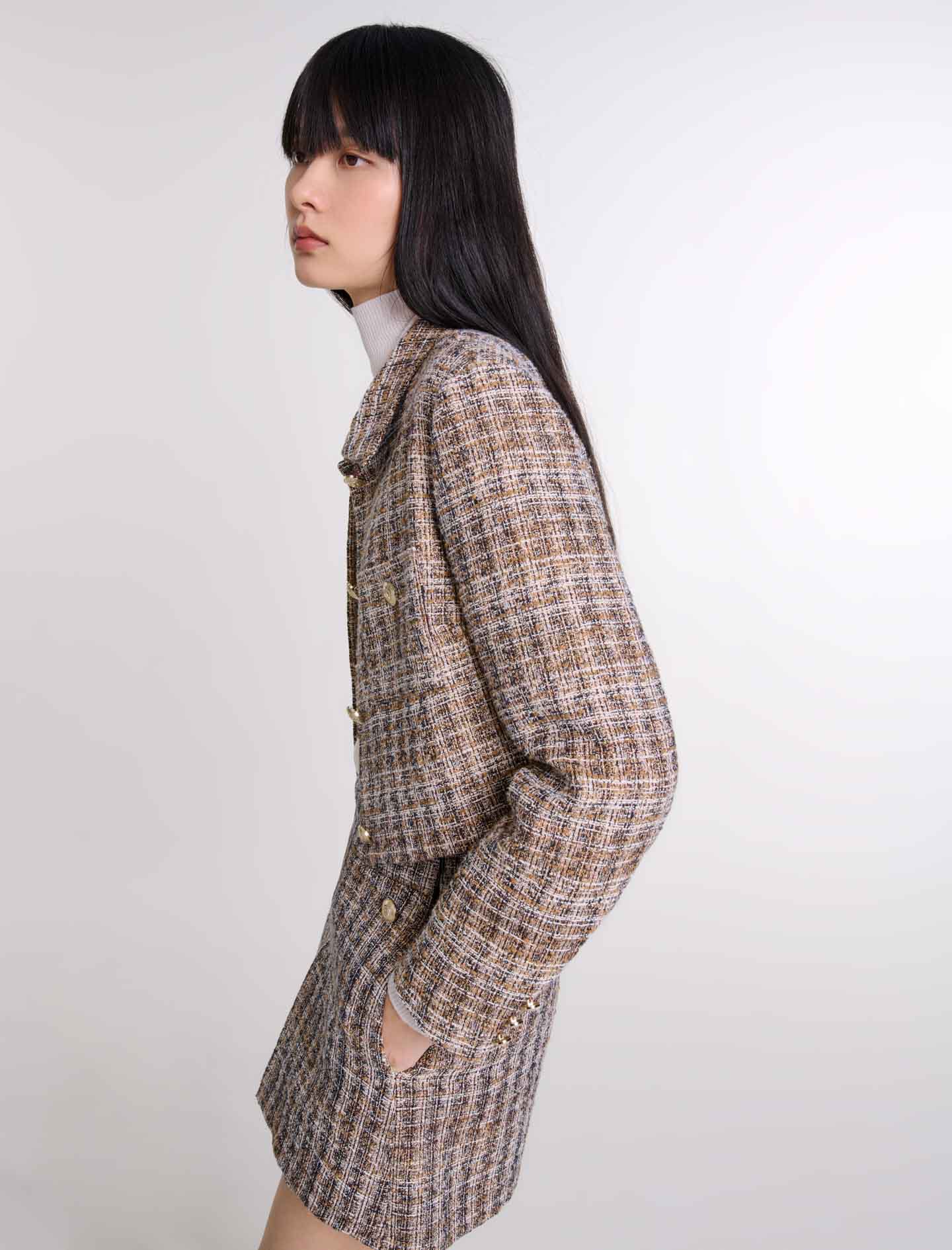 Short tweed jacket