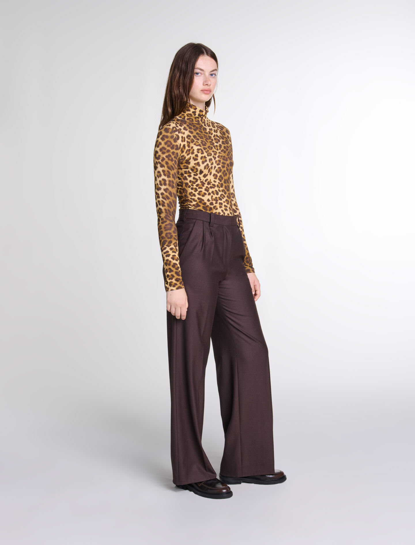 Leopard-print jumper