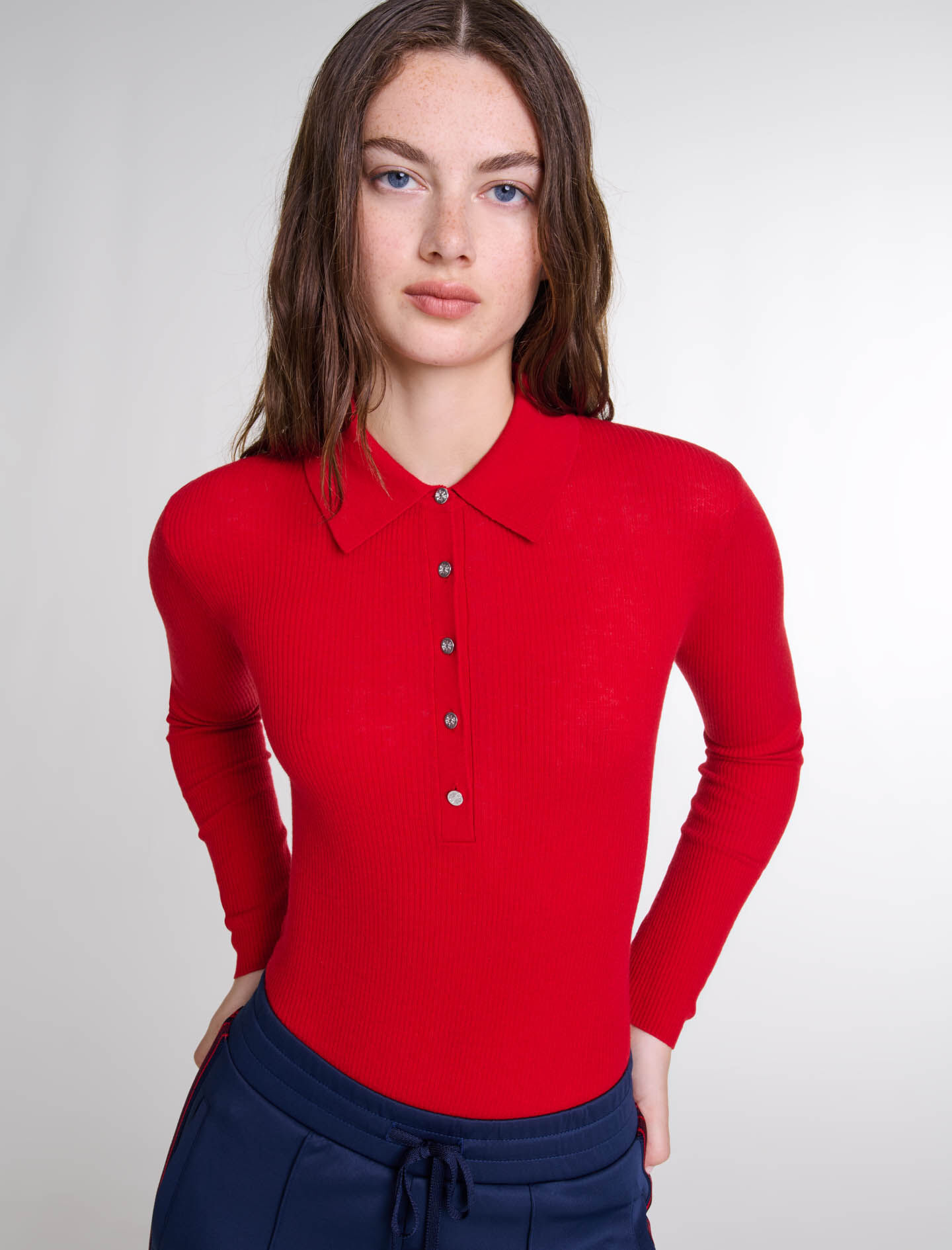 Wool and silk bodysuit