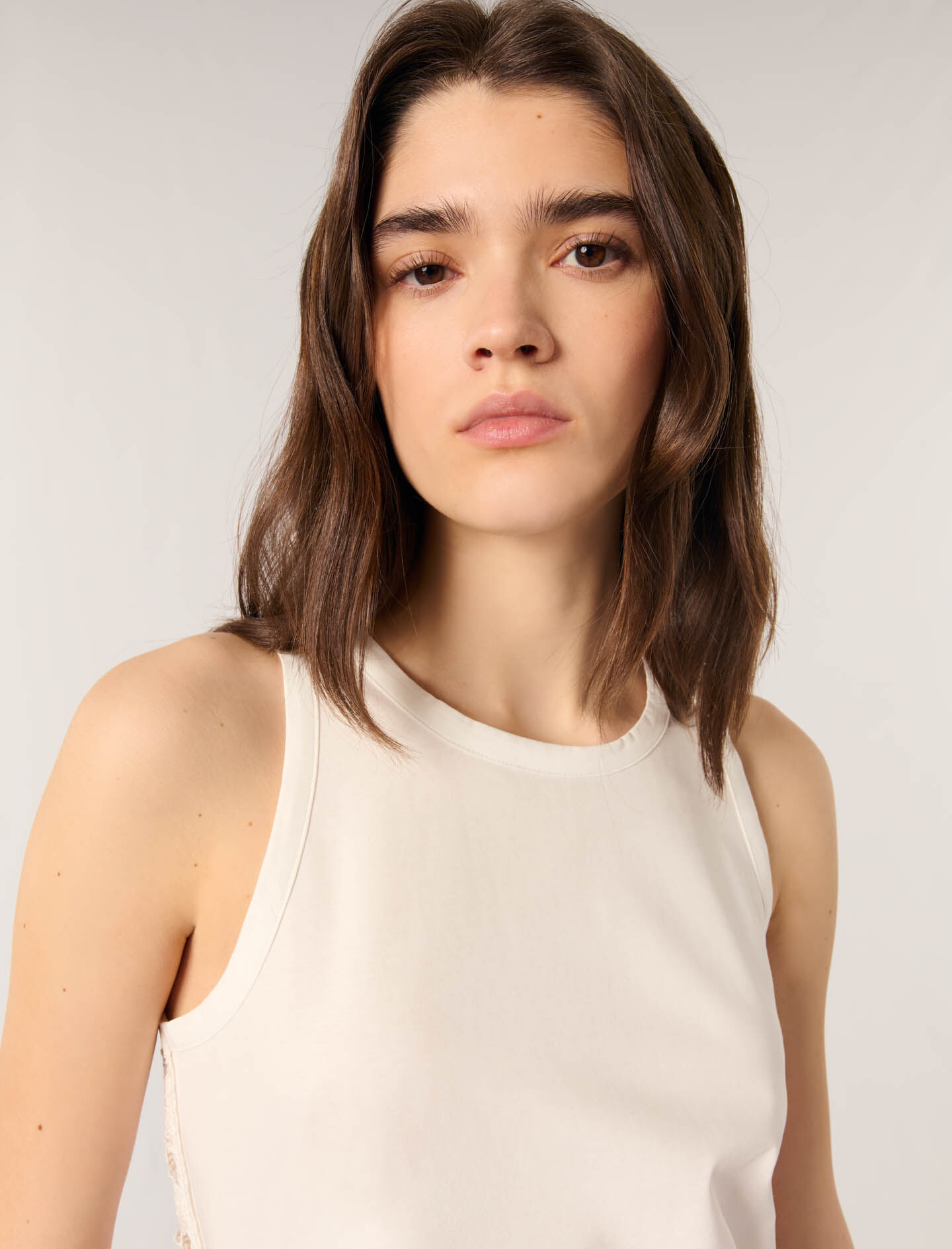 Vest top with crochet back