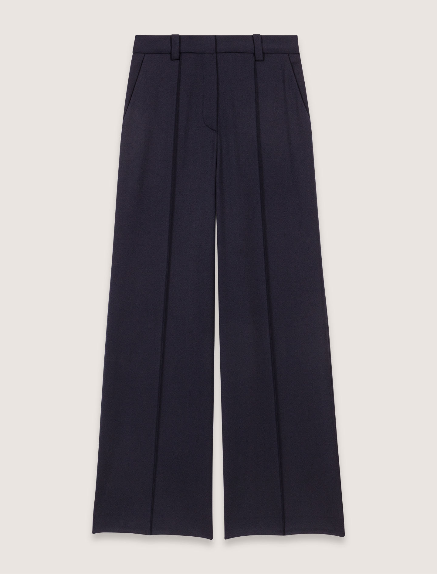 Suit trousers with pintucks