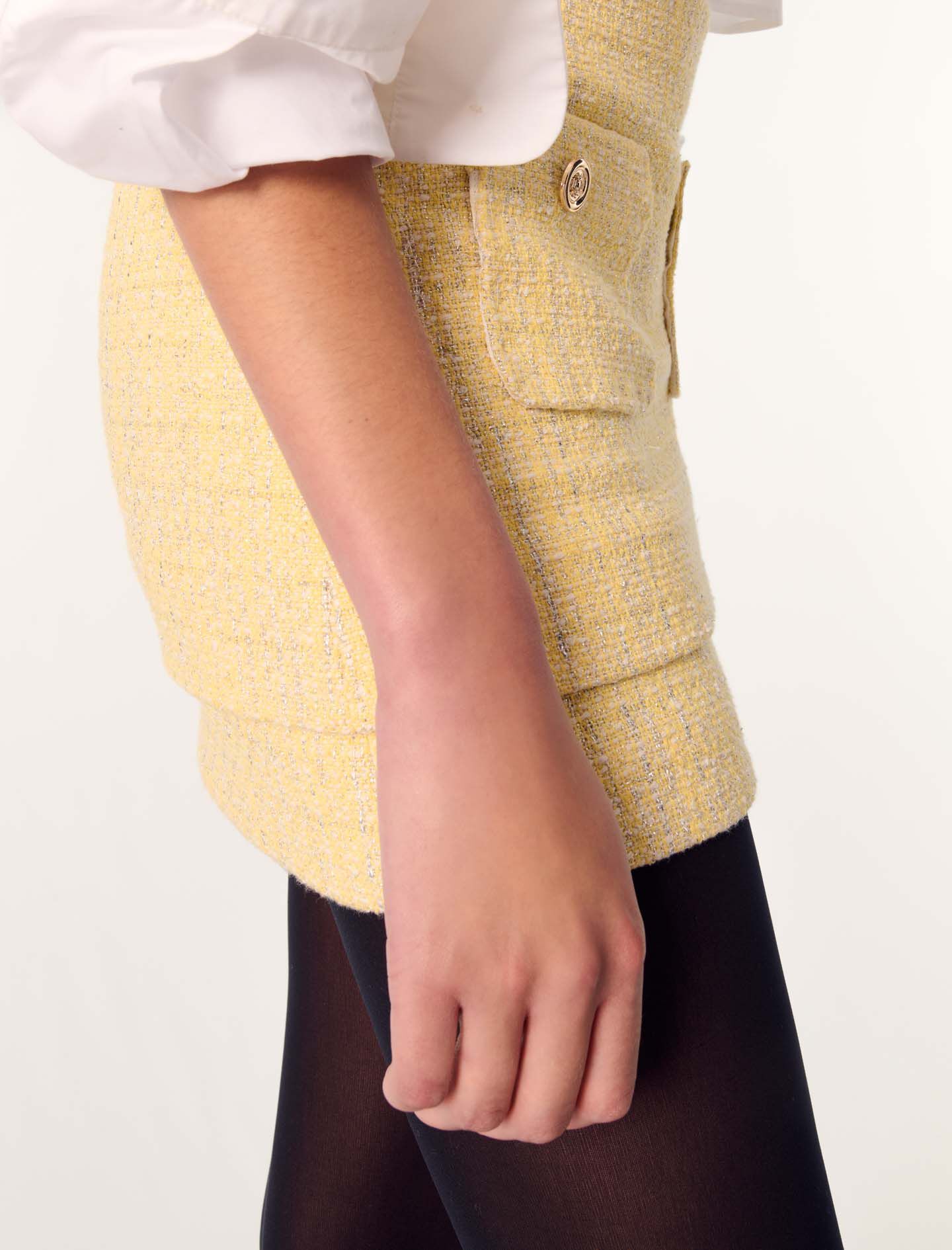 Tweed mini skirt