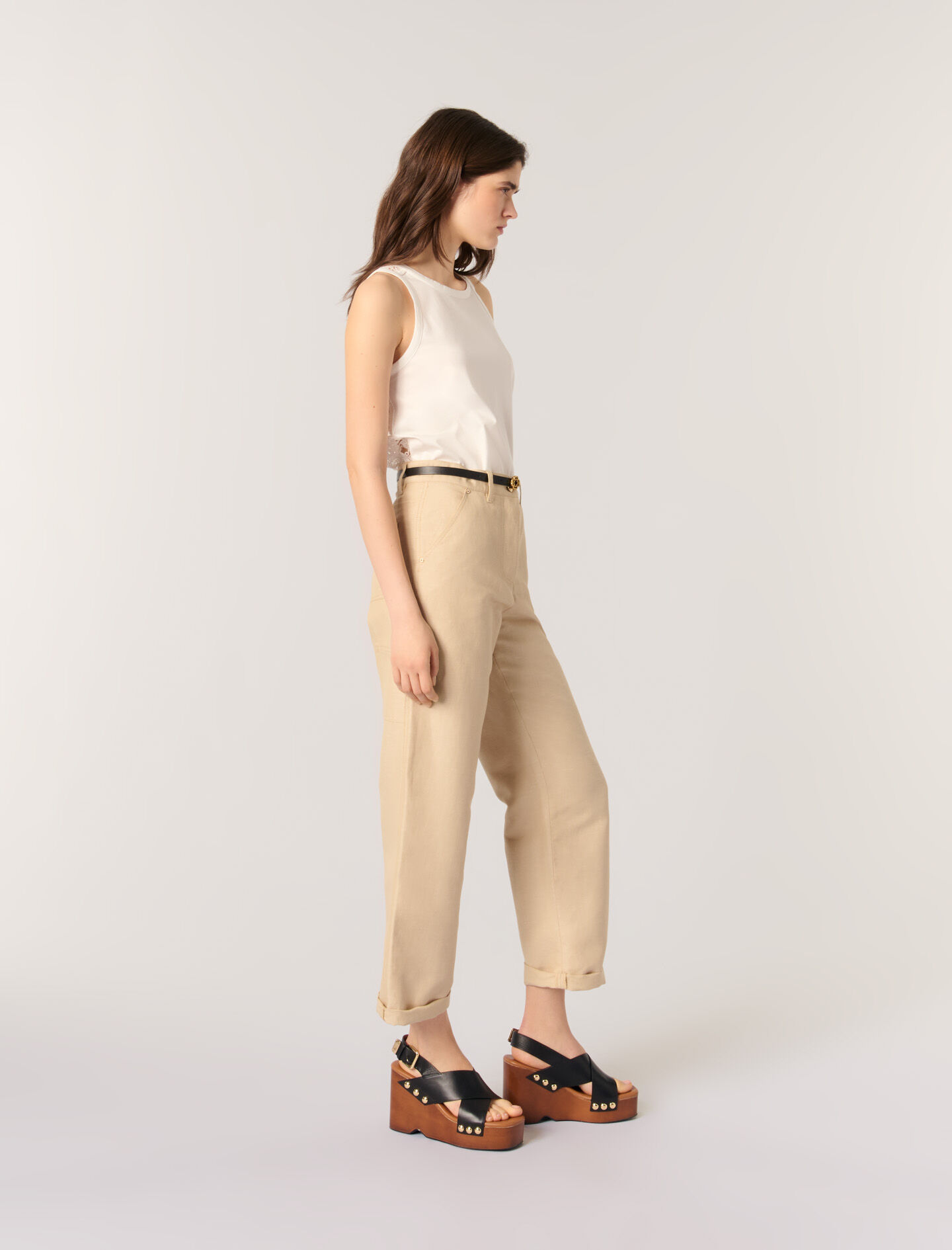 Vest top with crochet back