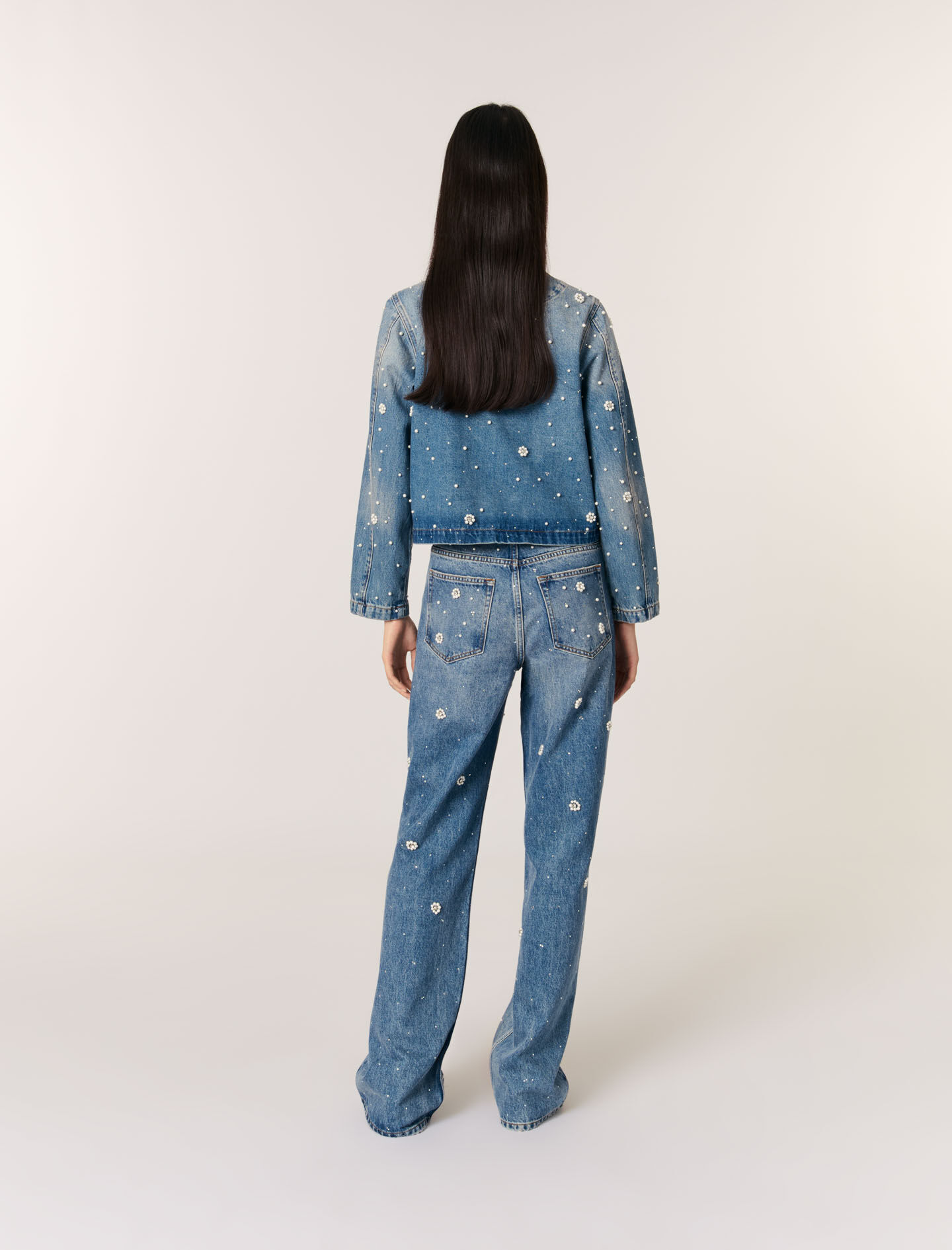 Embroidered denim jacket