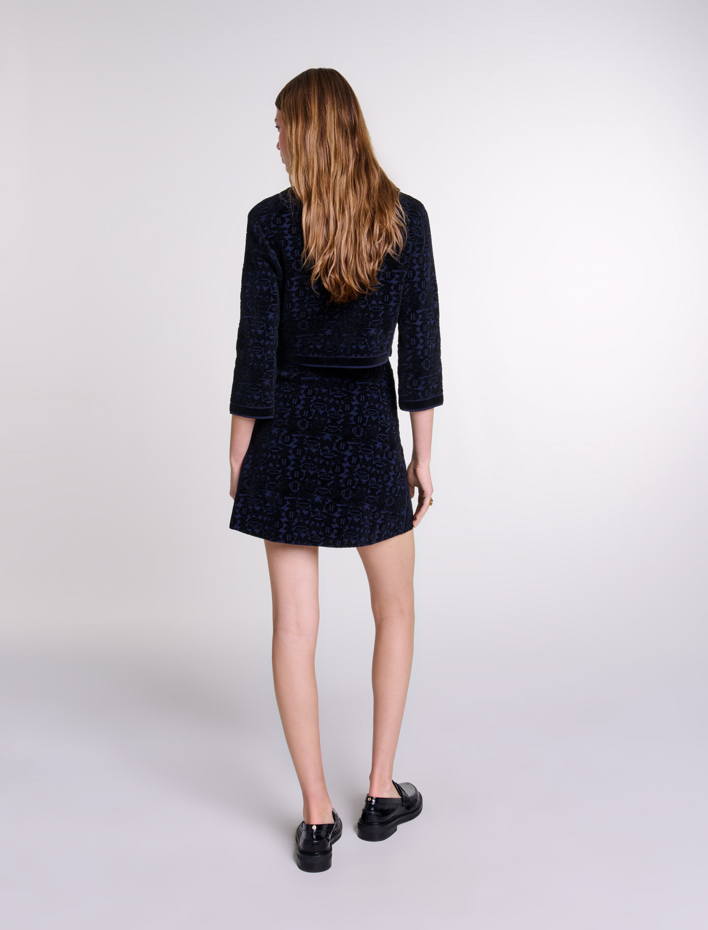 2-in-1 velvet knit dress