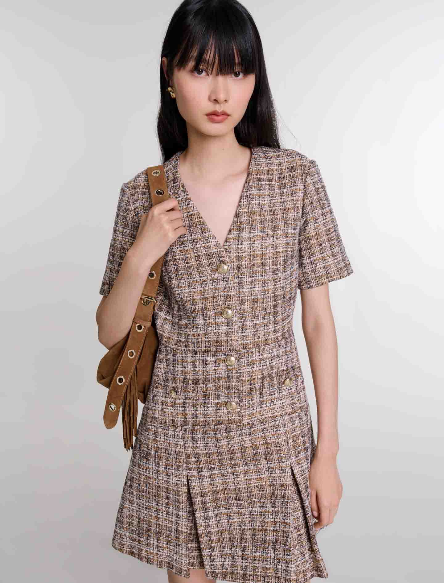 Short tweed dress