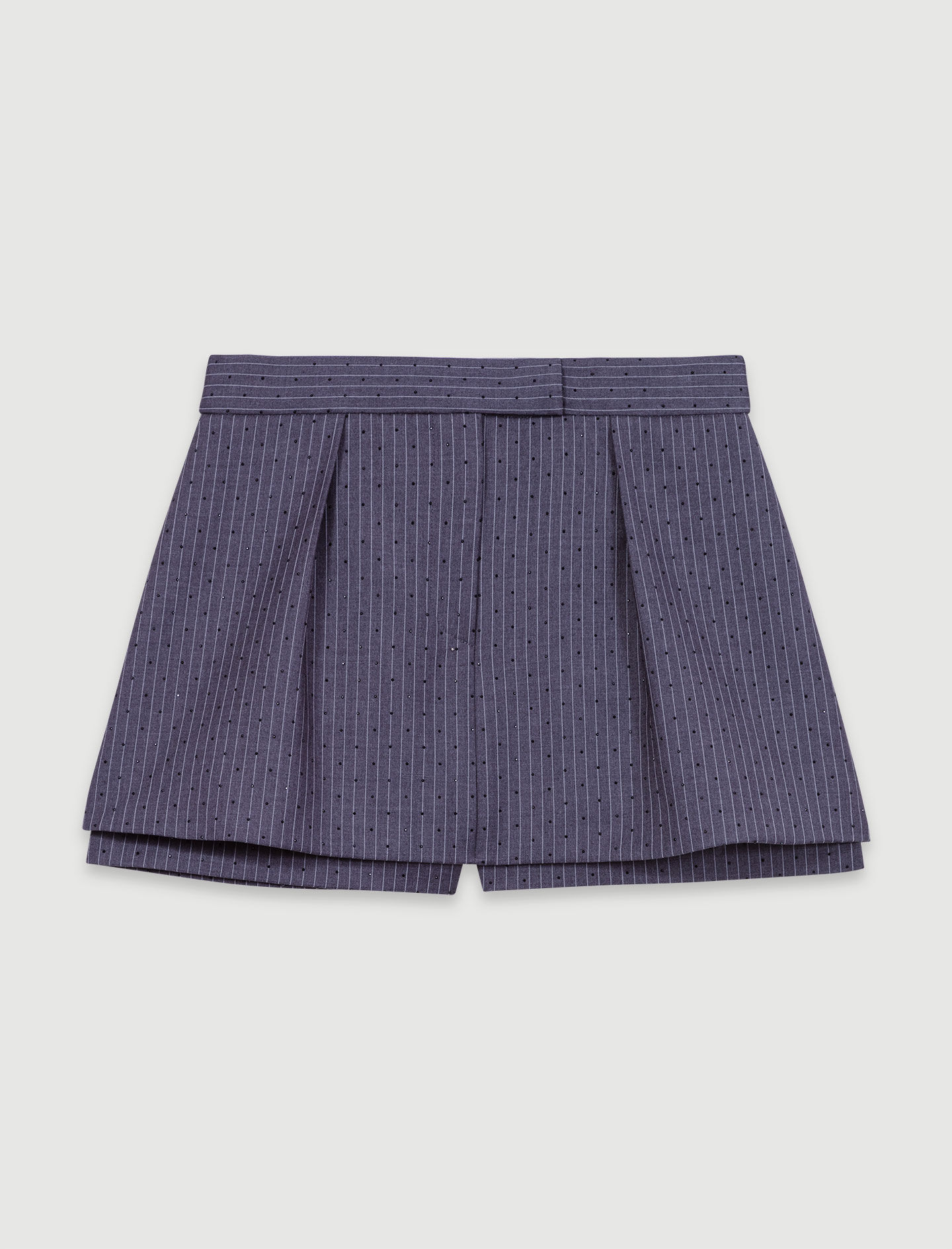 Rhinestone layered skort