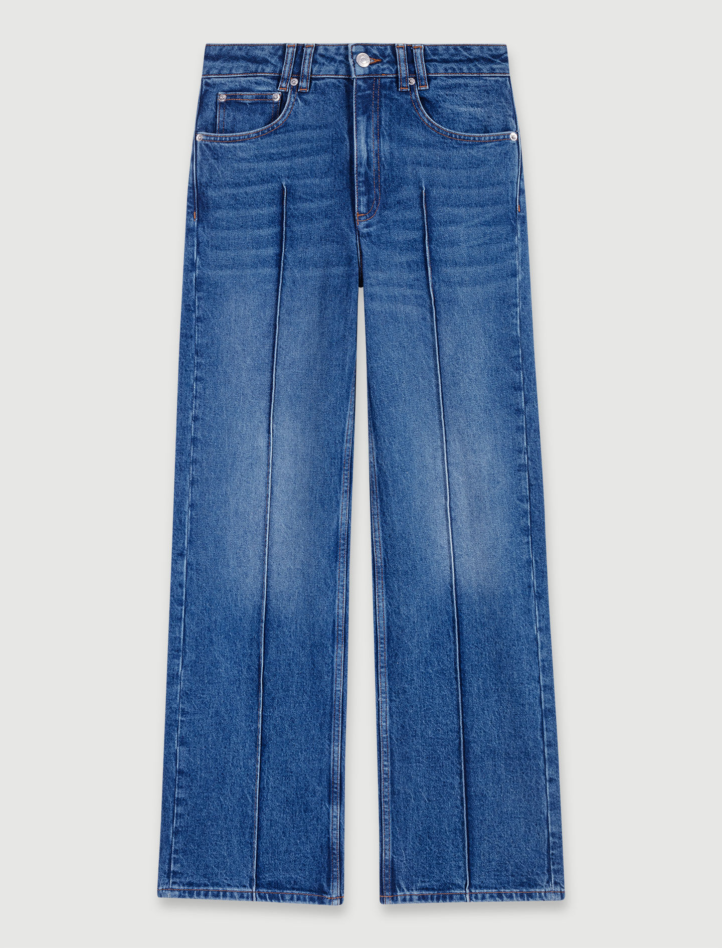 Straight-leg jeans
