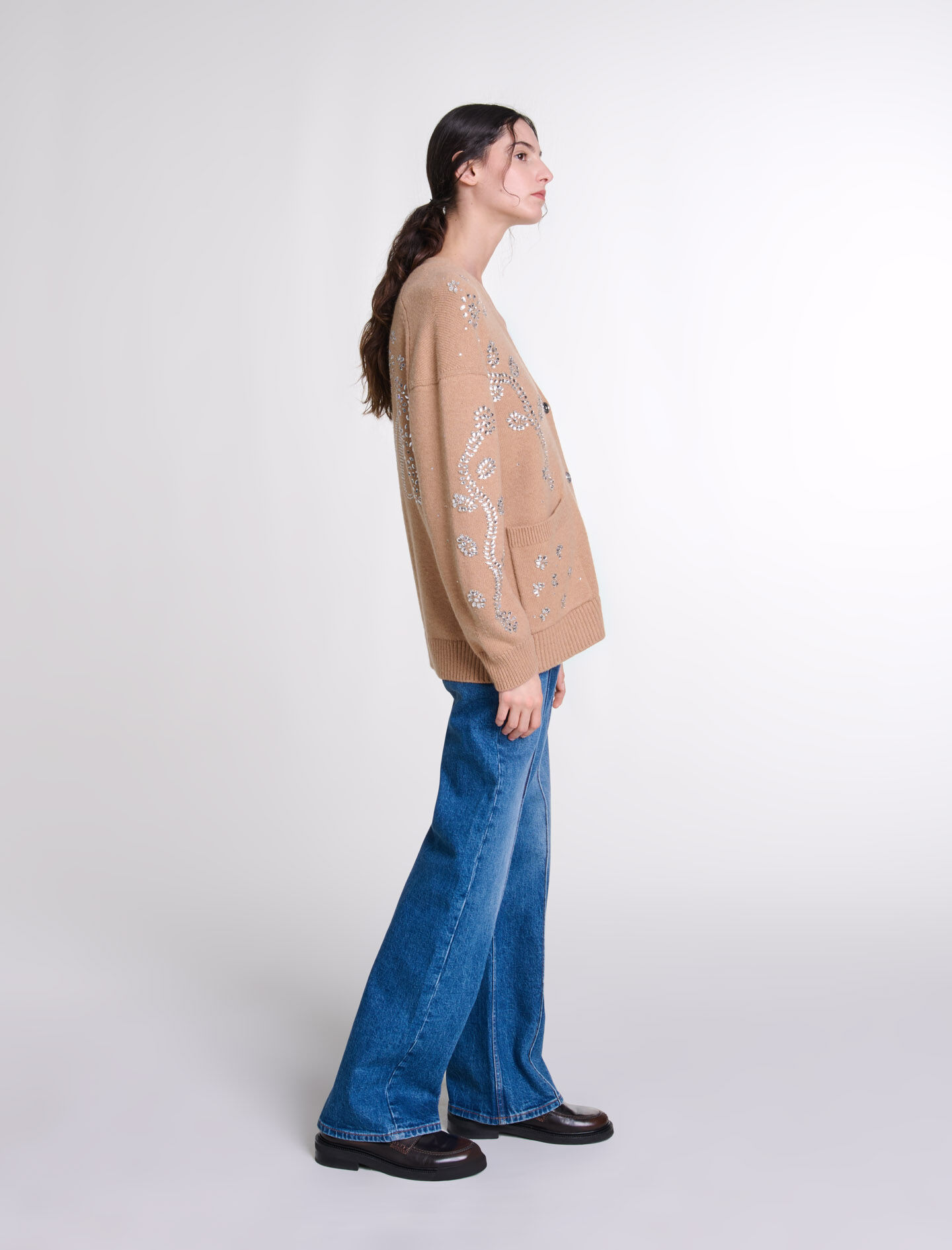 Jewellery detail cardigan