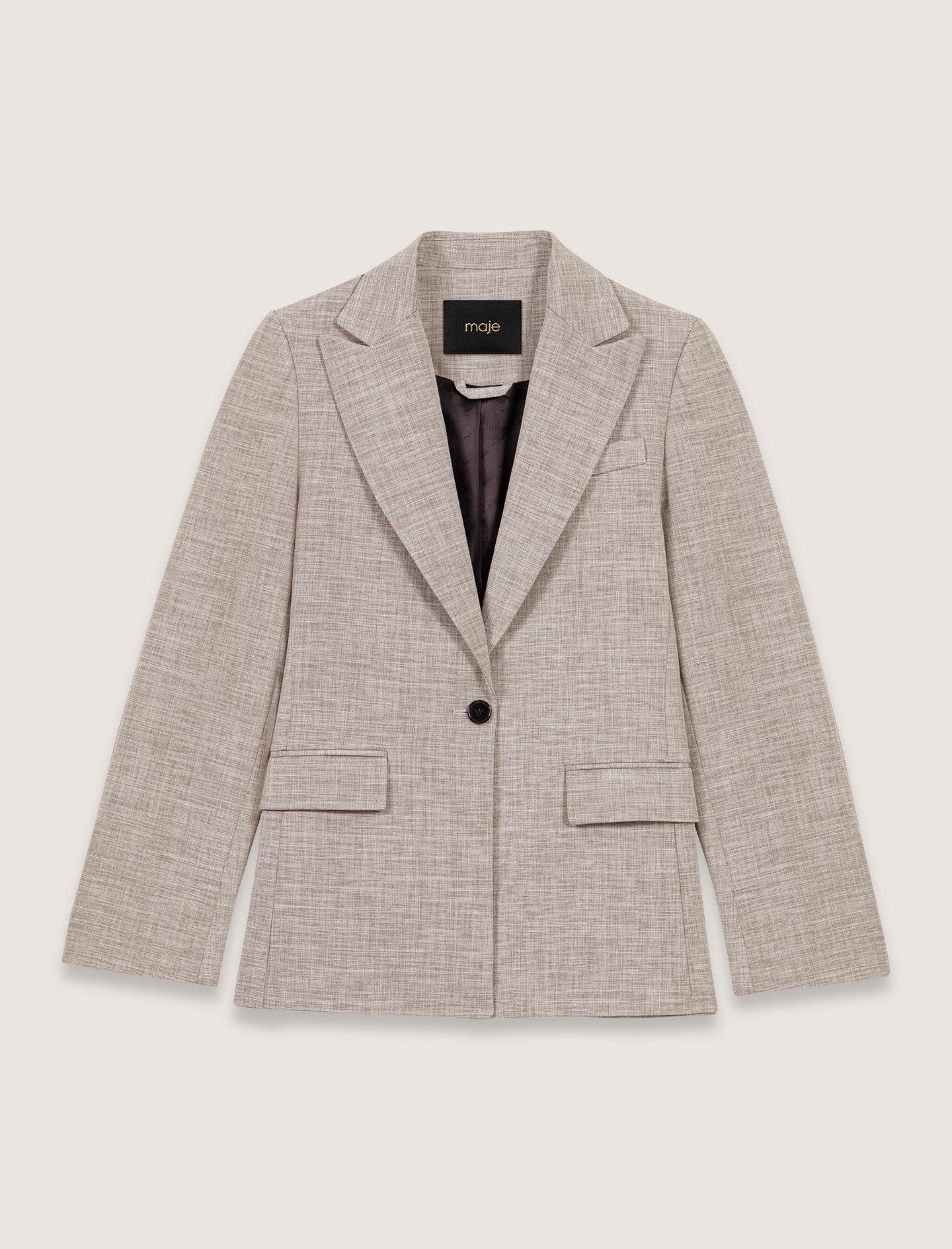 Belted suit jacket