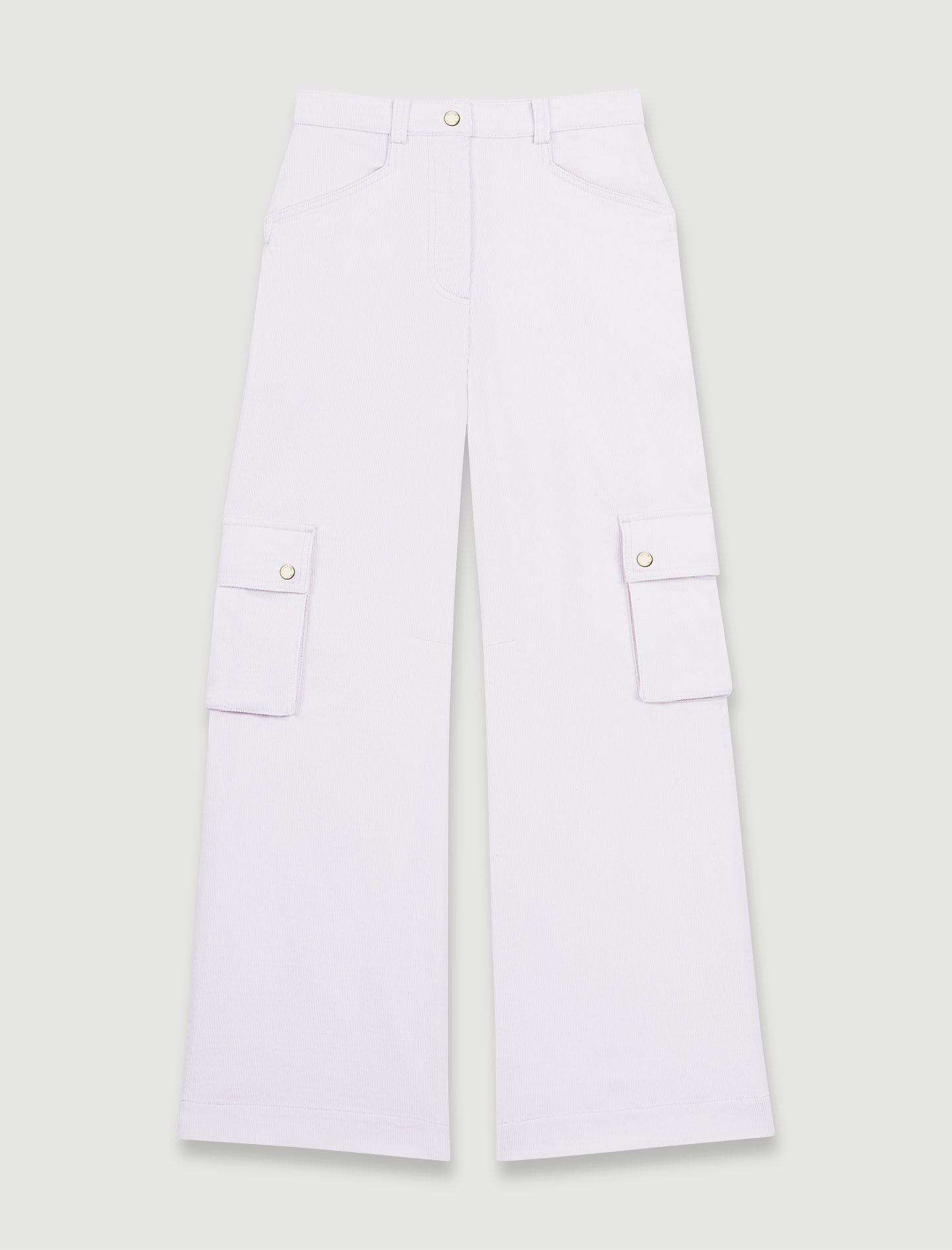 Velour cargo trousers