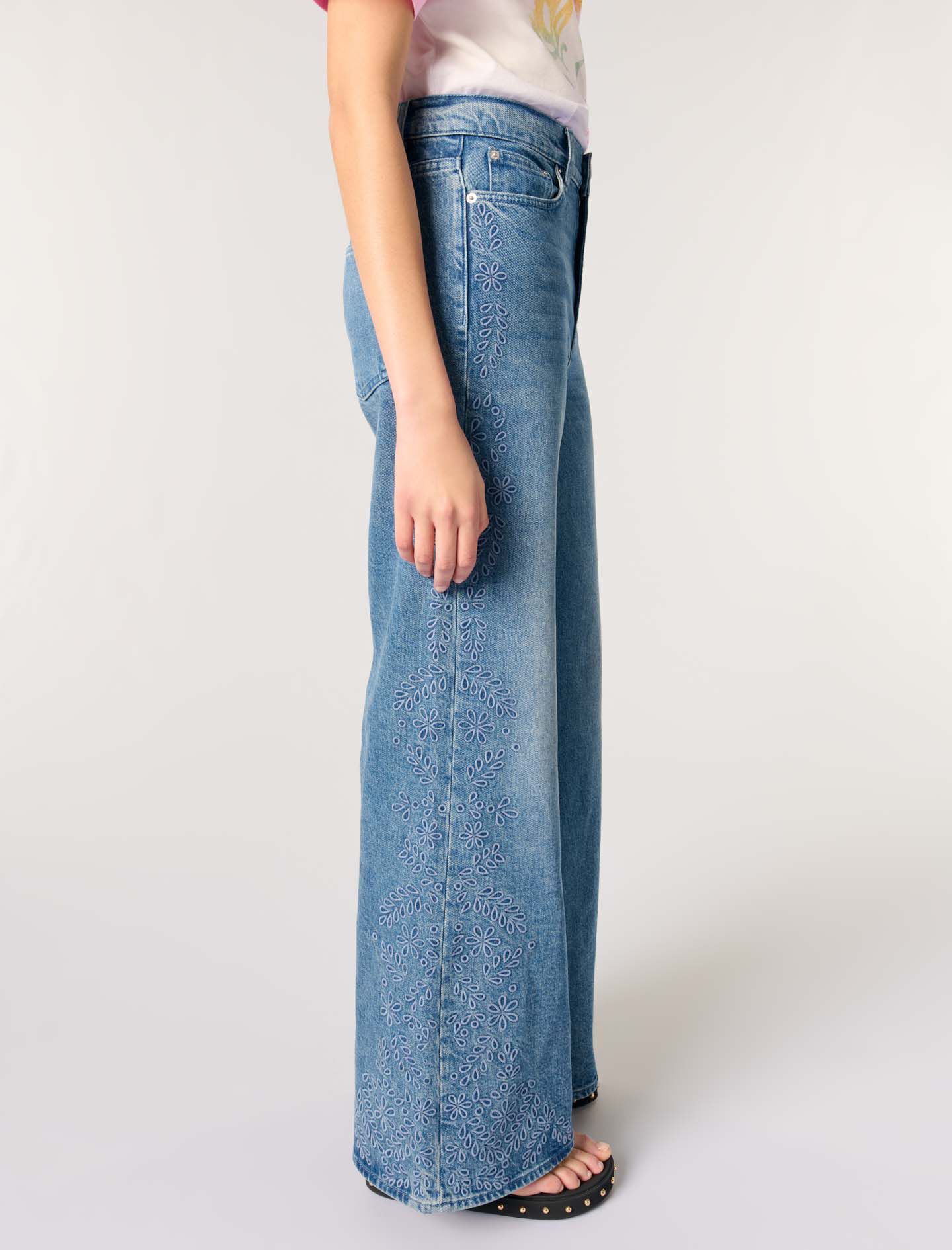 Embroidered jeans
