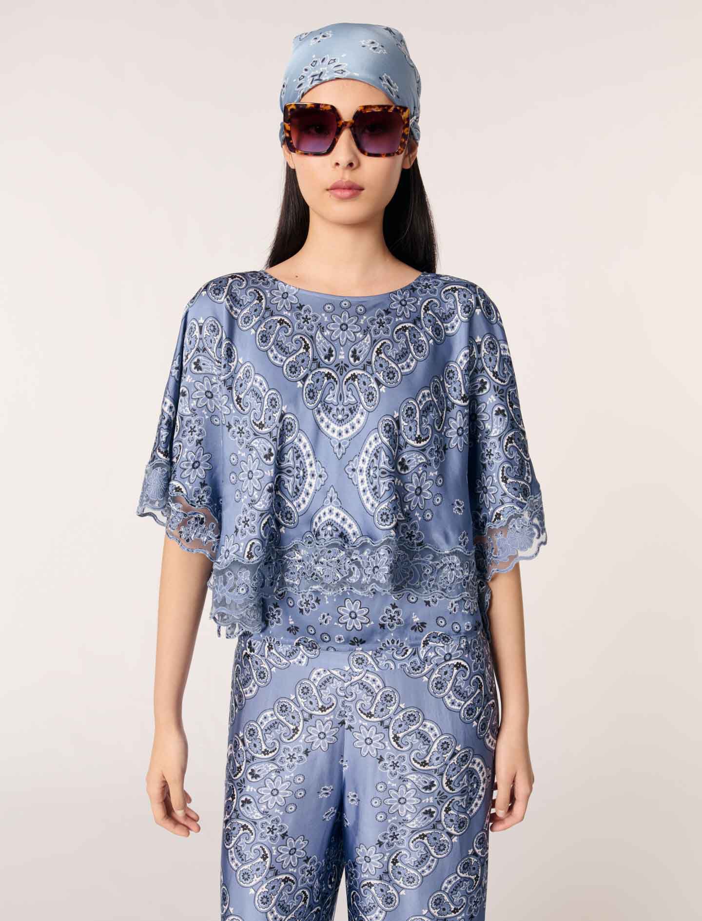 Flowing patterned top