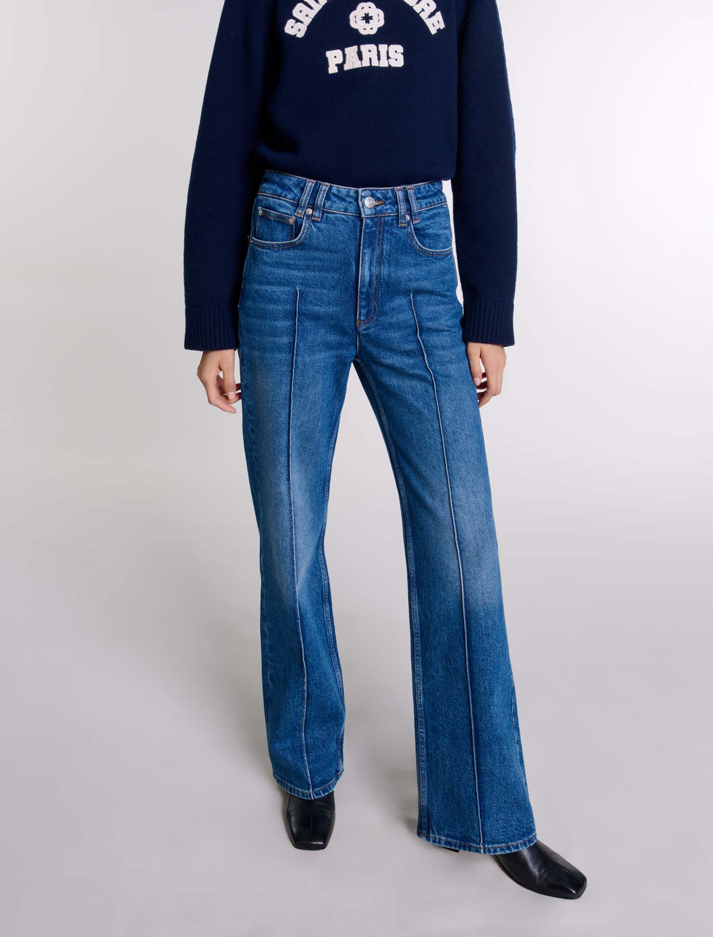 Straight-leg jeans