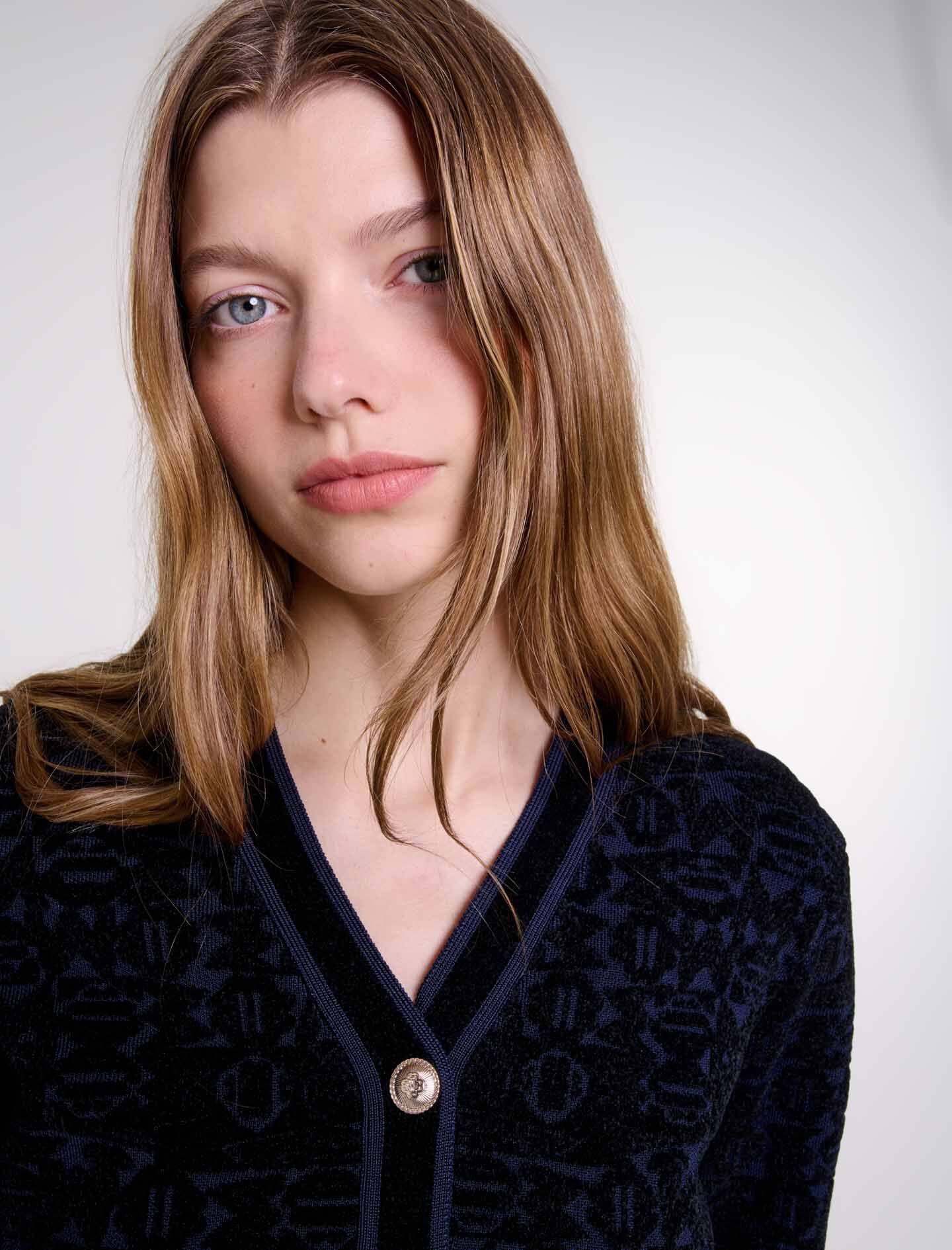 2-in-1 velvet knit dress