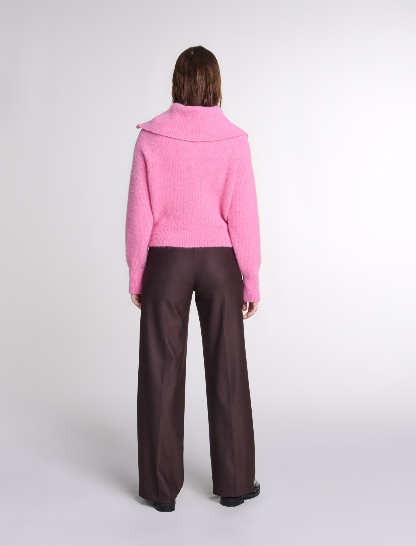 Wide-leg suit trousers