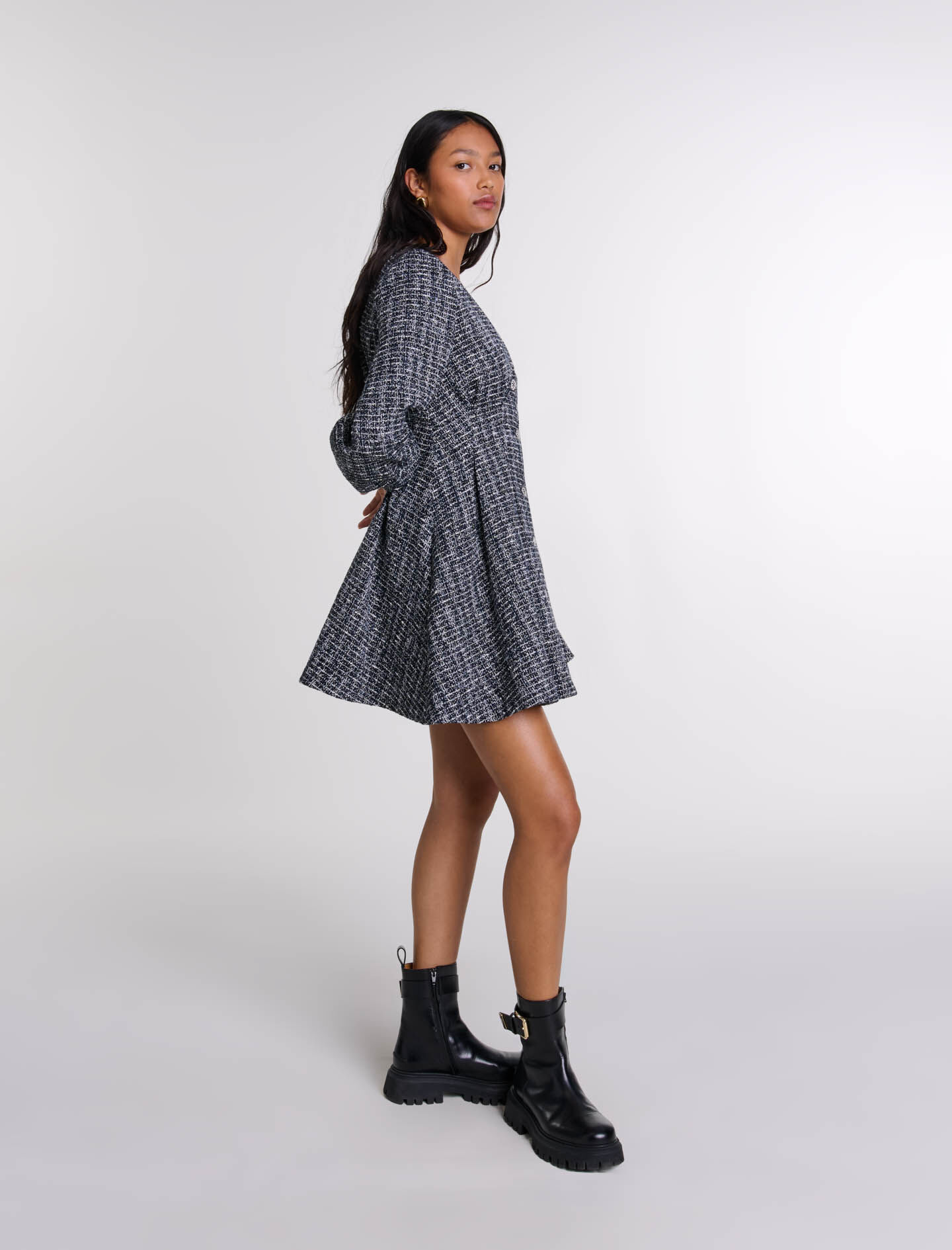 Short tweed dress