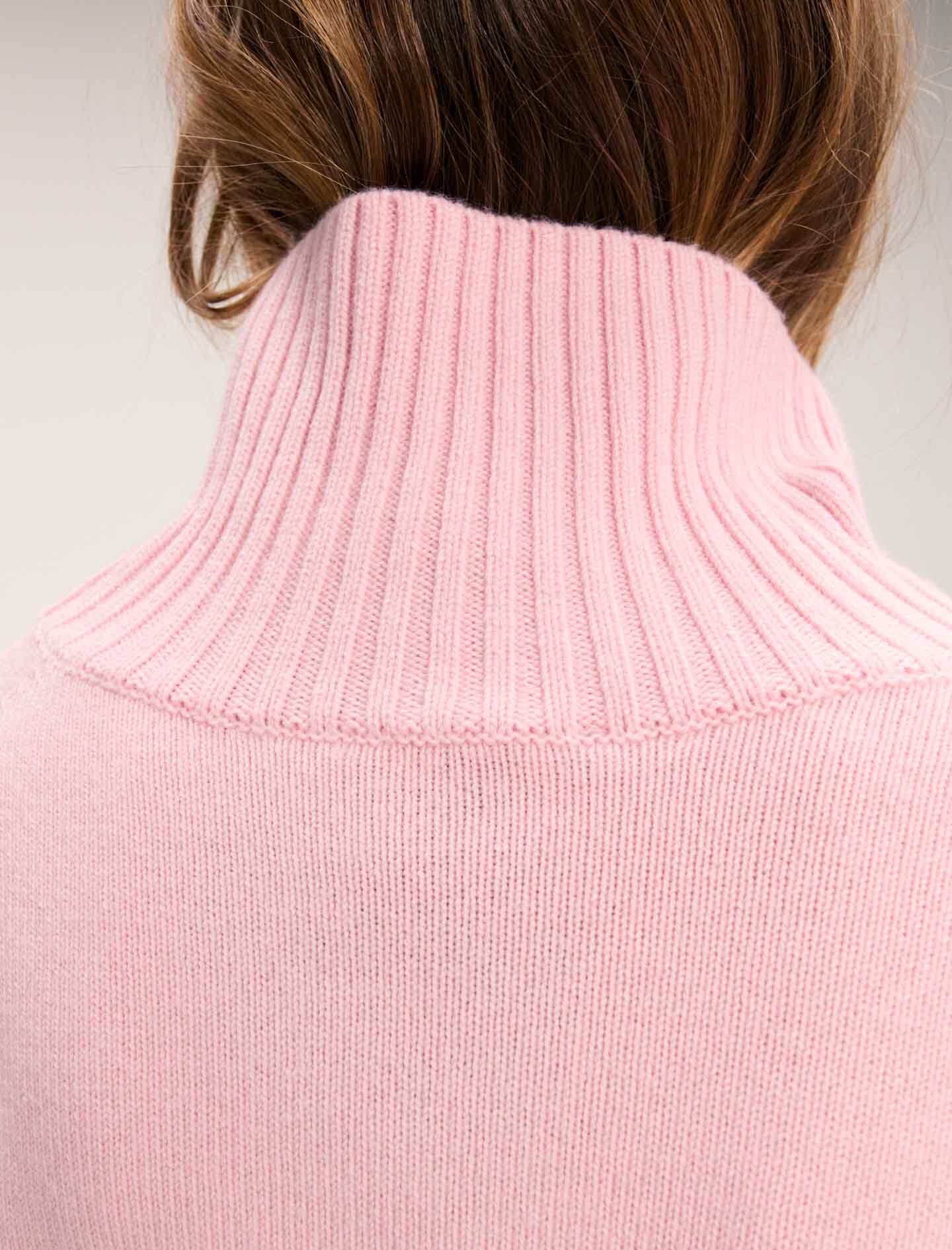 Wool and cashmere roll-neck jumper