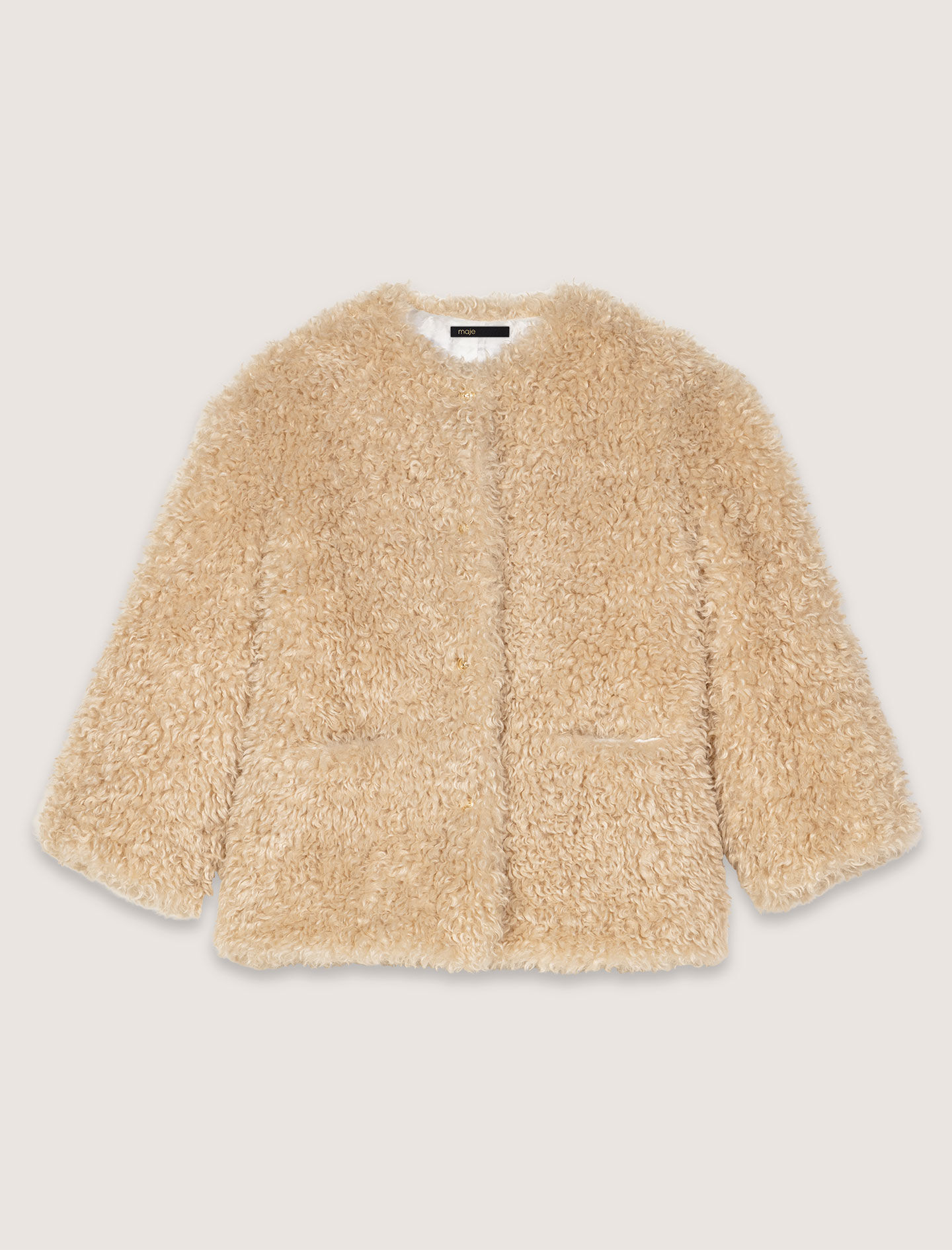 Short faux fur coat