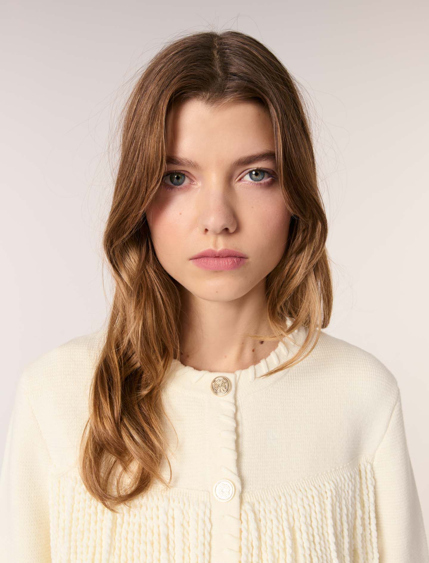 Fringed cardigan