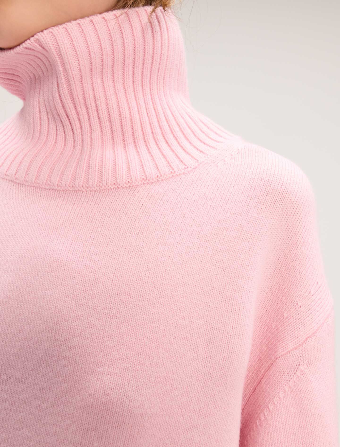 Wool and cashmere roll-neck jumper