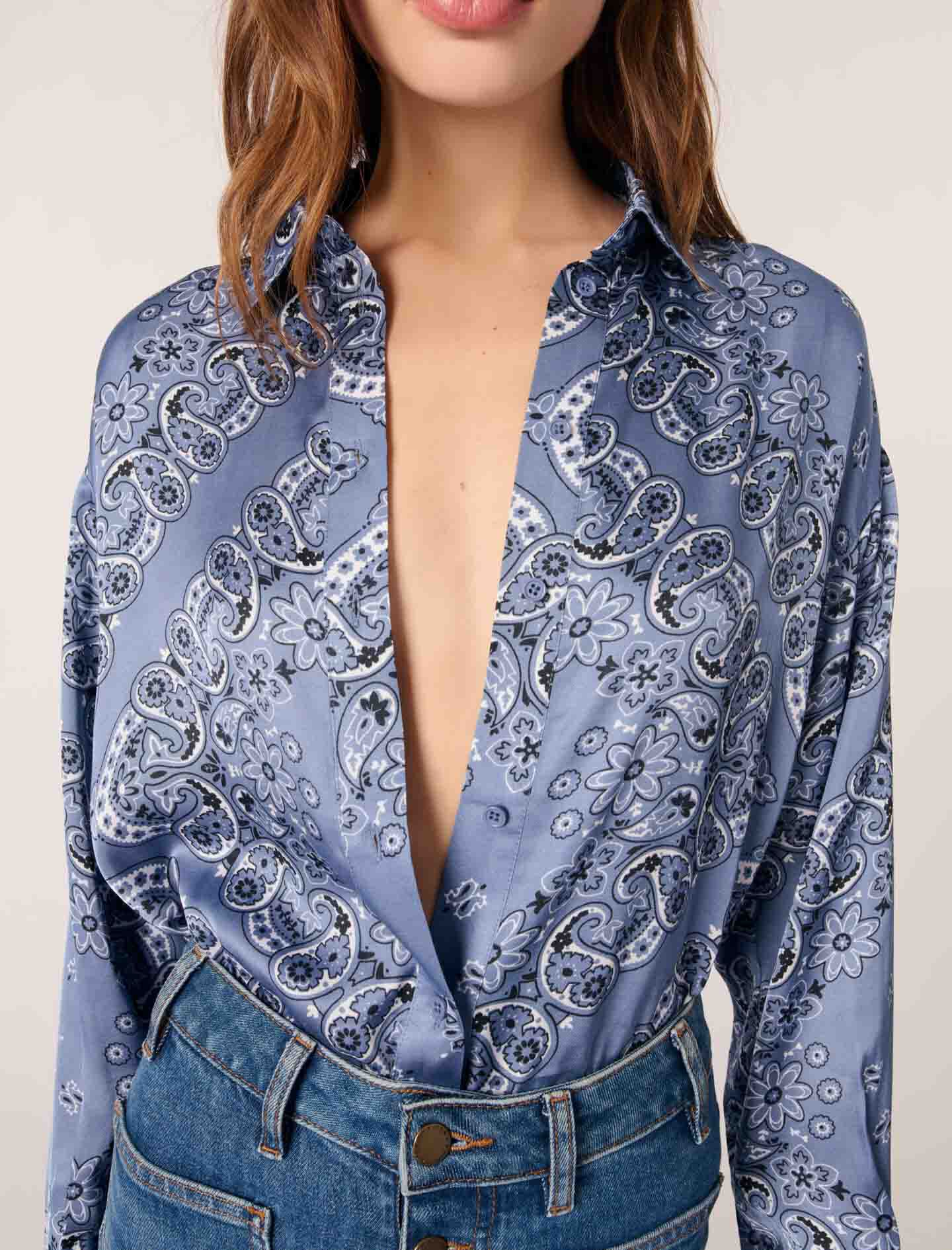 Flowing printed shirt