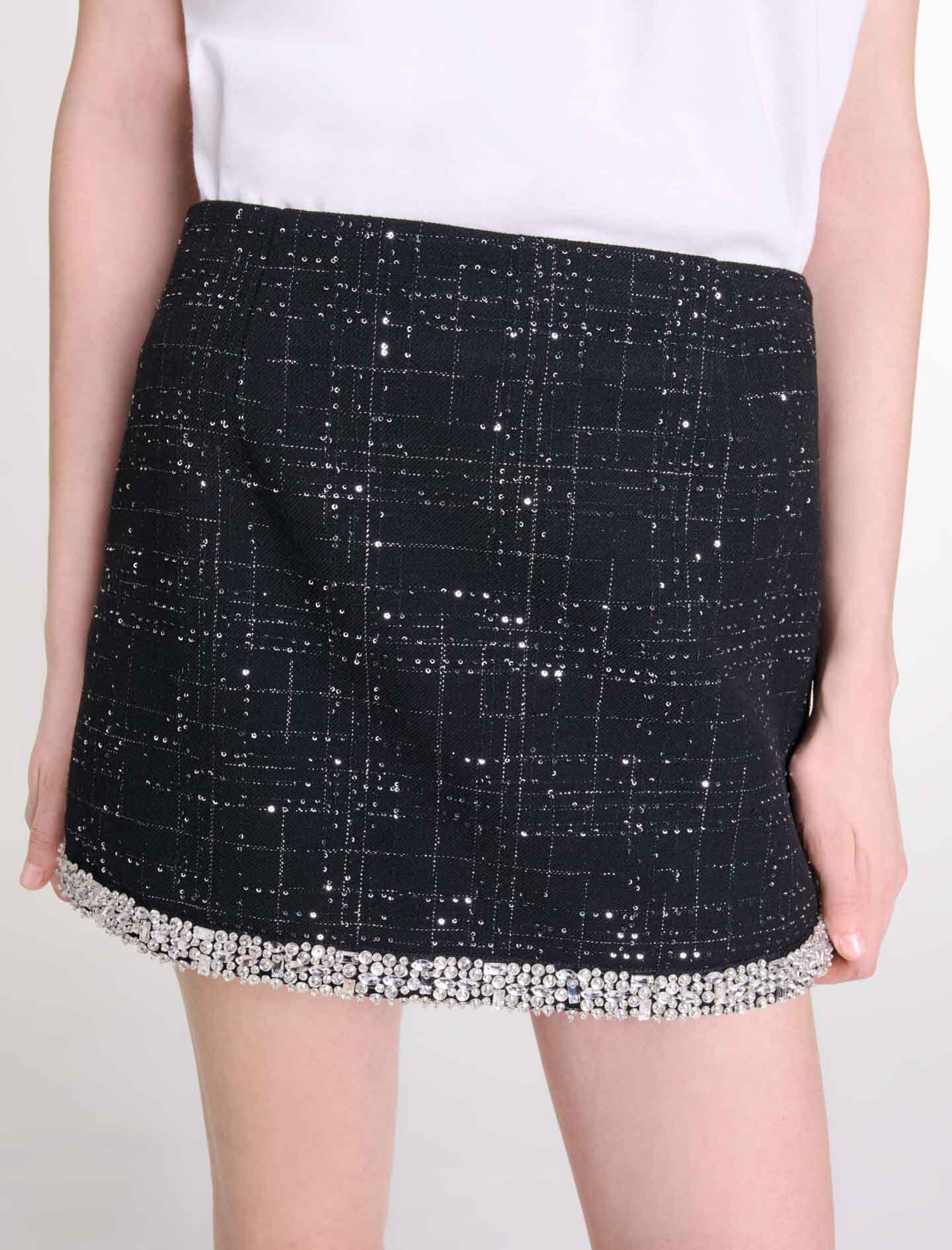 Sequinned skort