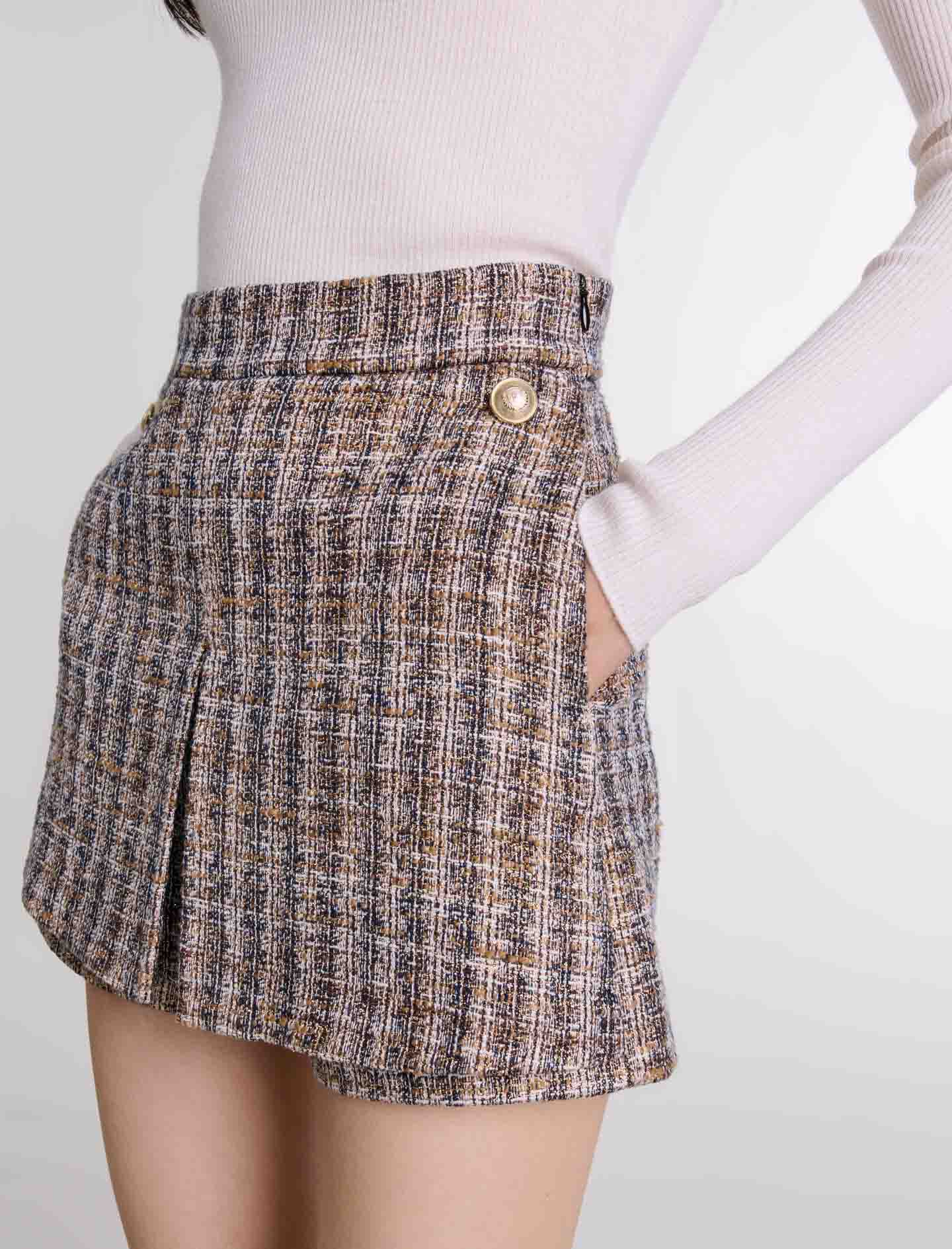 Tweed skort