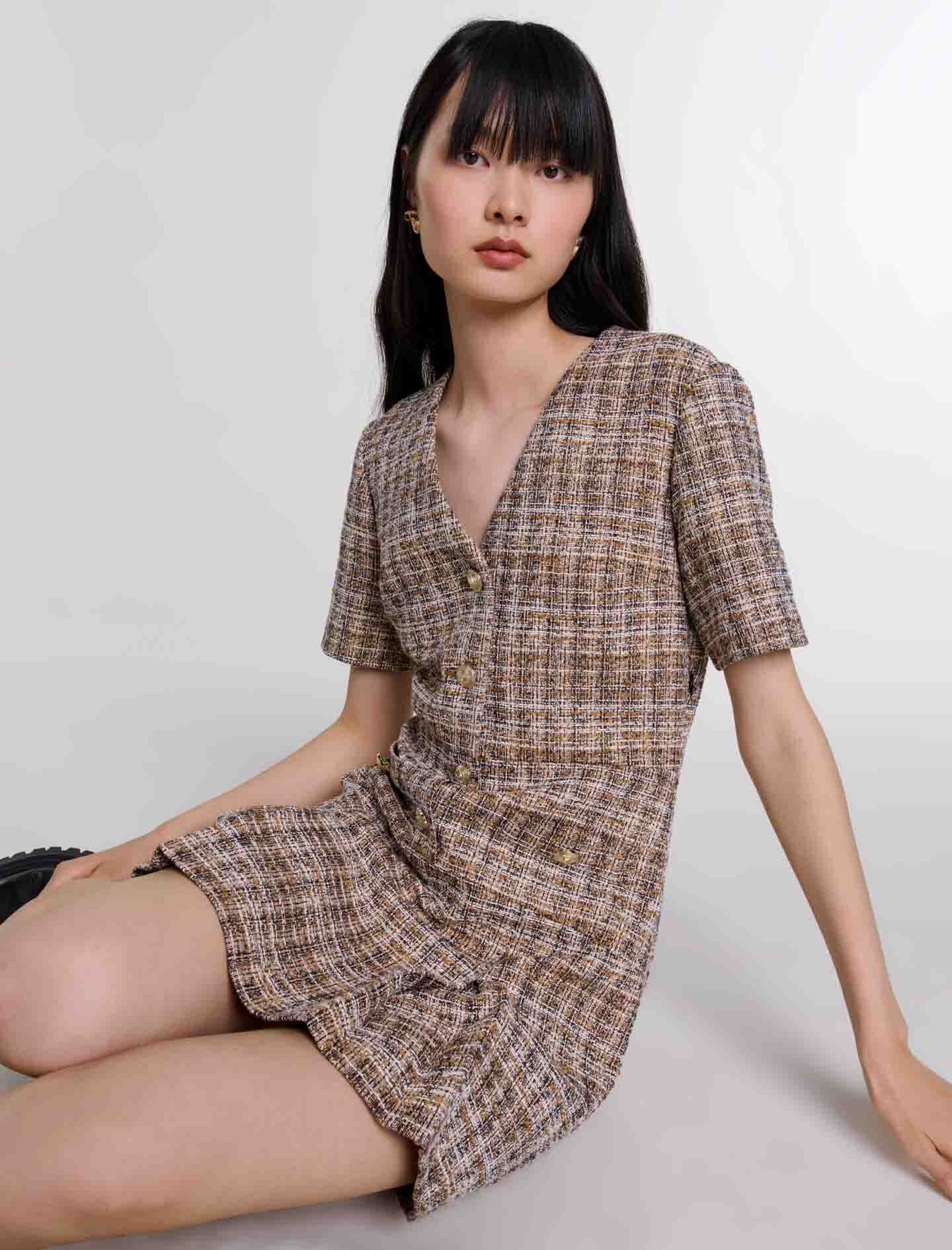 Short tweed dress