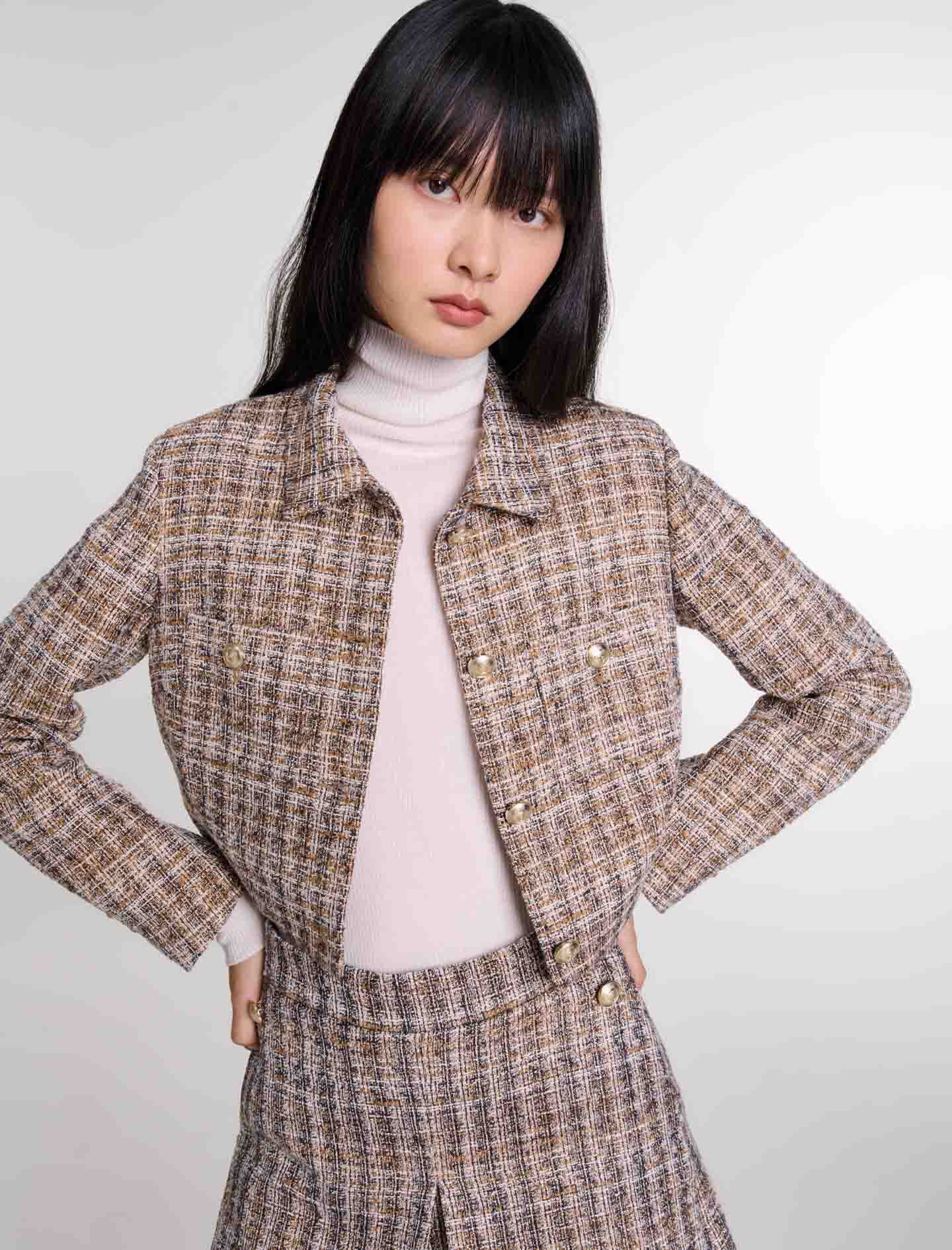 Short tweed jacket