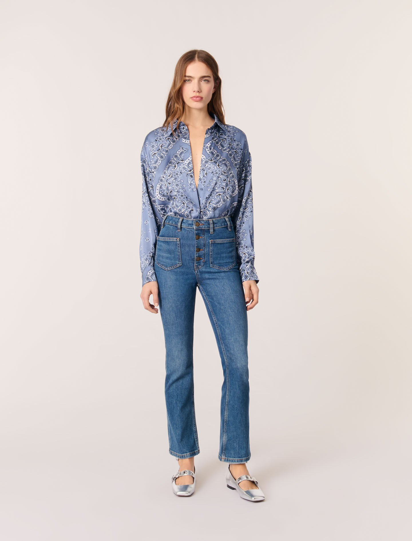 Flowing printed shirt