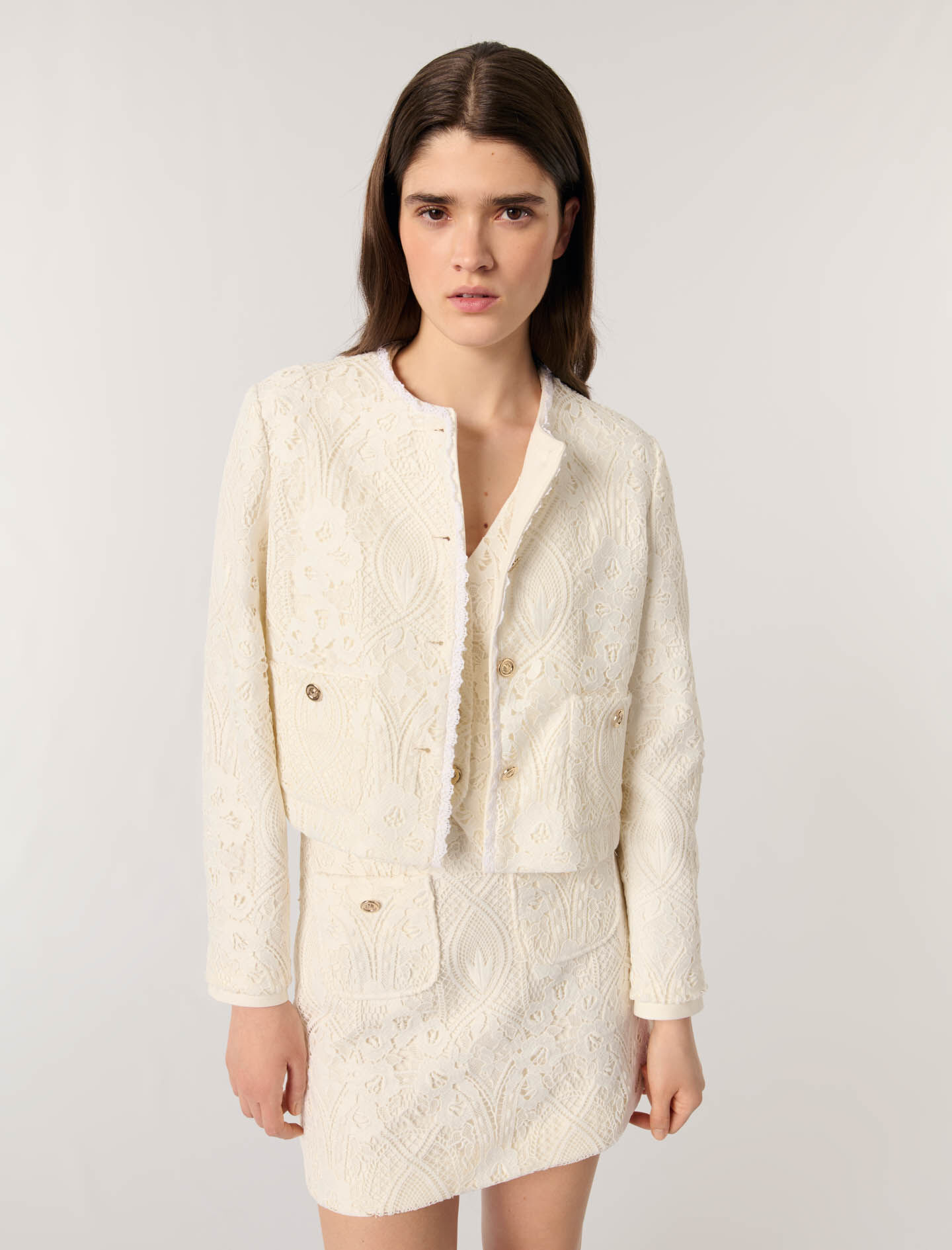 Short guipure jacket