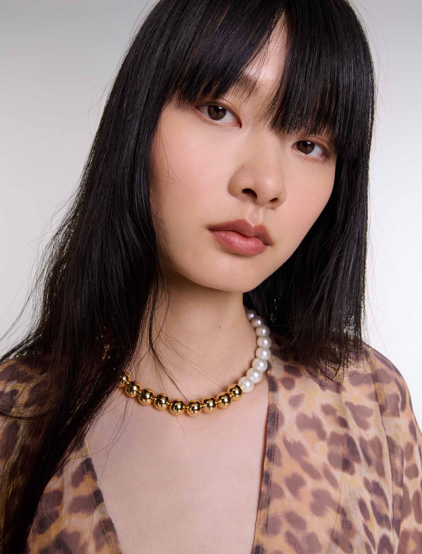 Leopard-print maxi dress