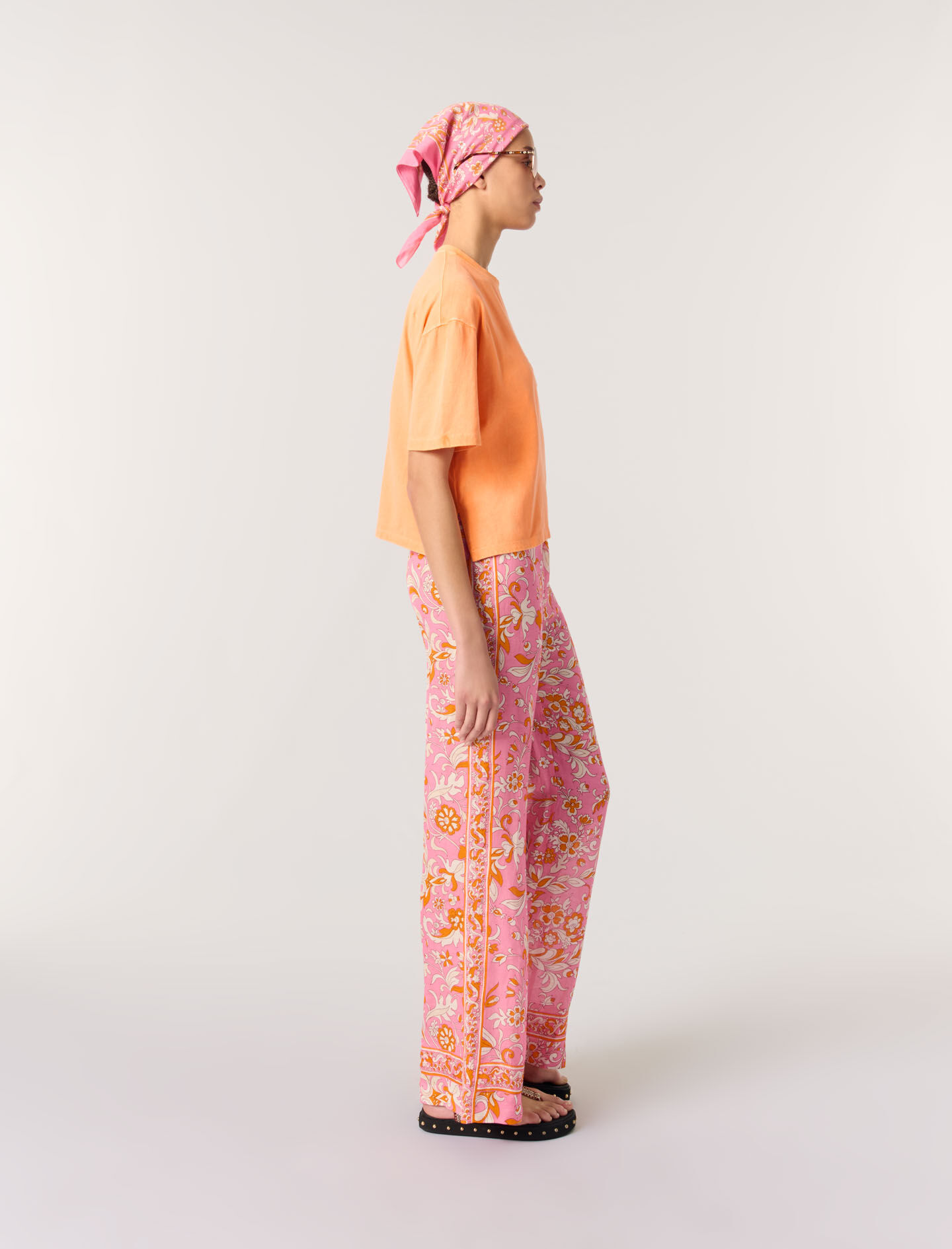 T-shirt with logo jewel detail