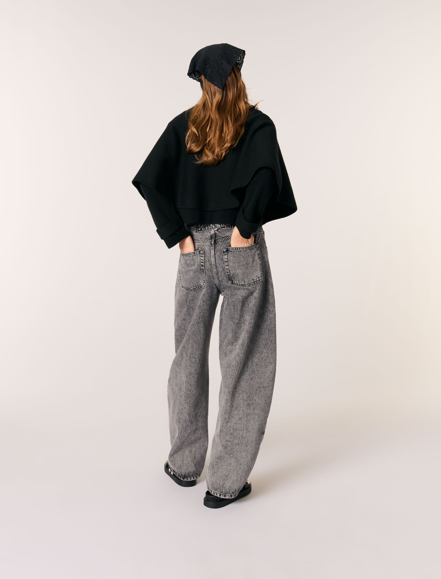 Cape-effect cardigan