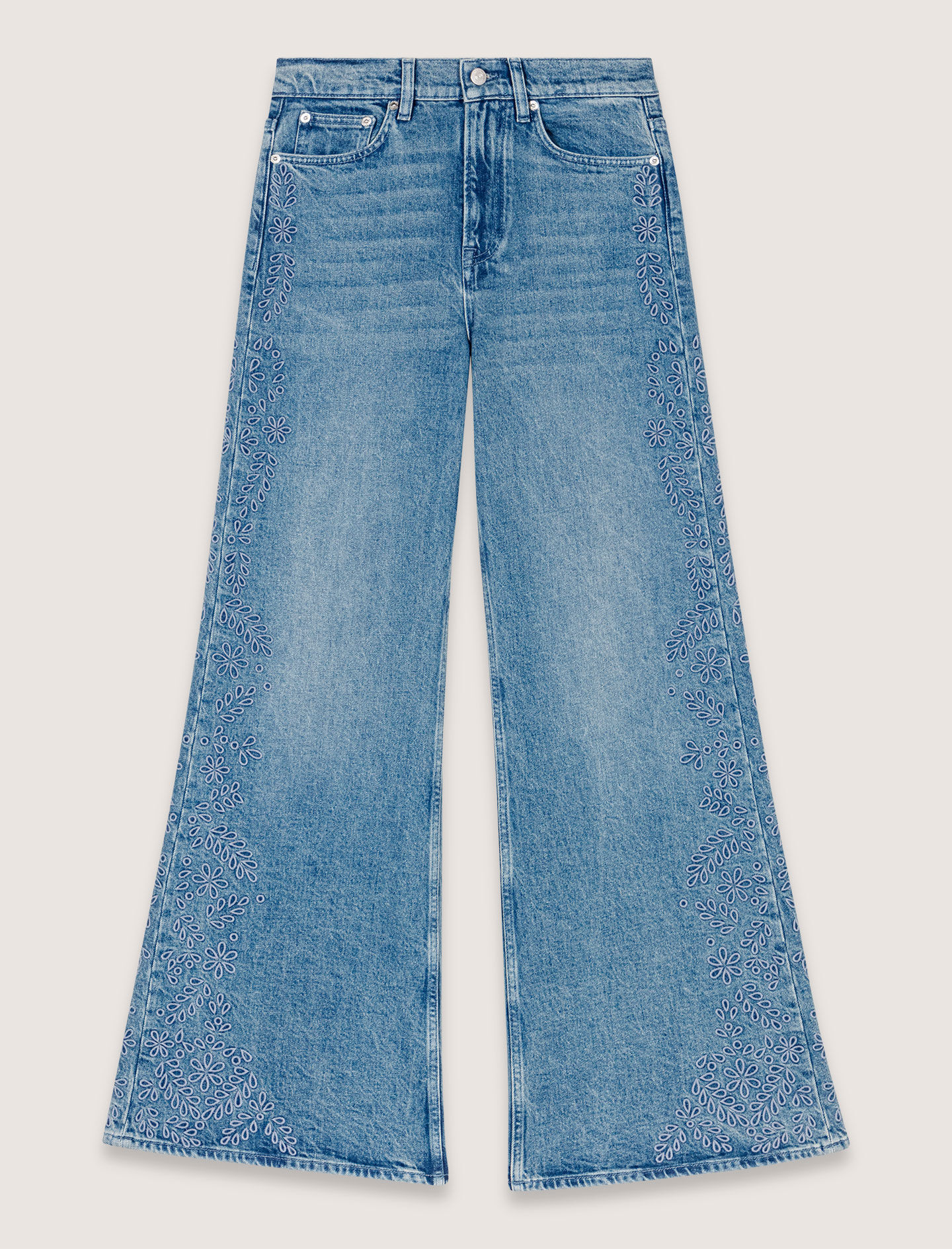 Embroidered jeans