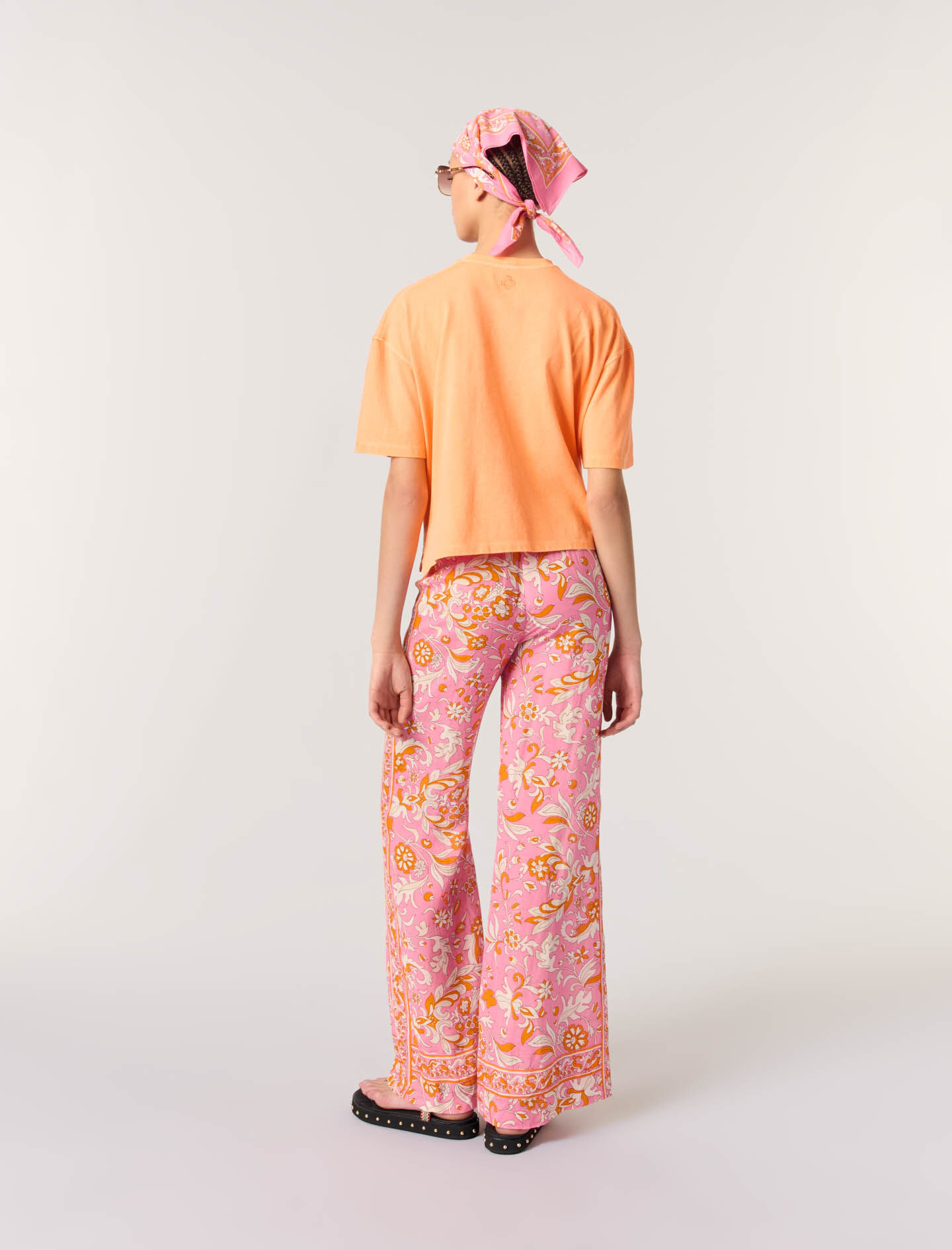 T-shirt with logo jewel detail