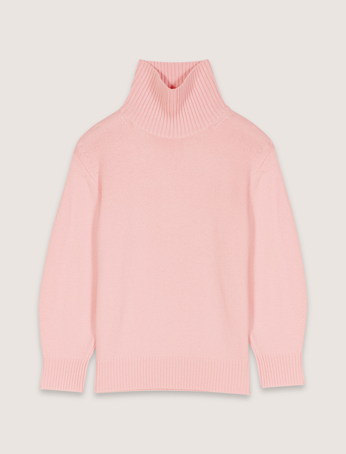 Wool and cashmere roll-neck jumper