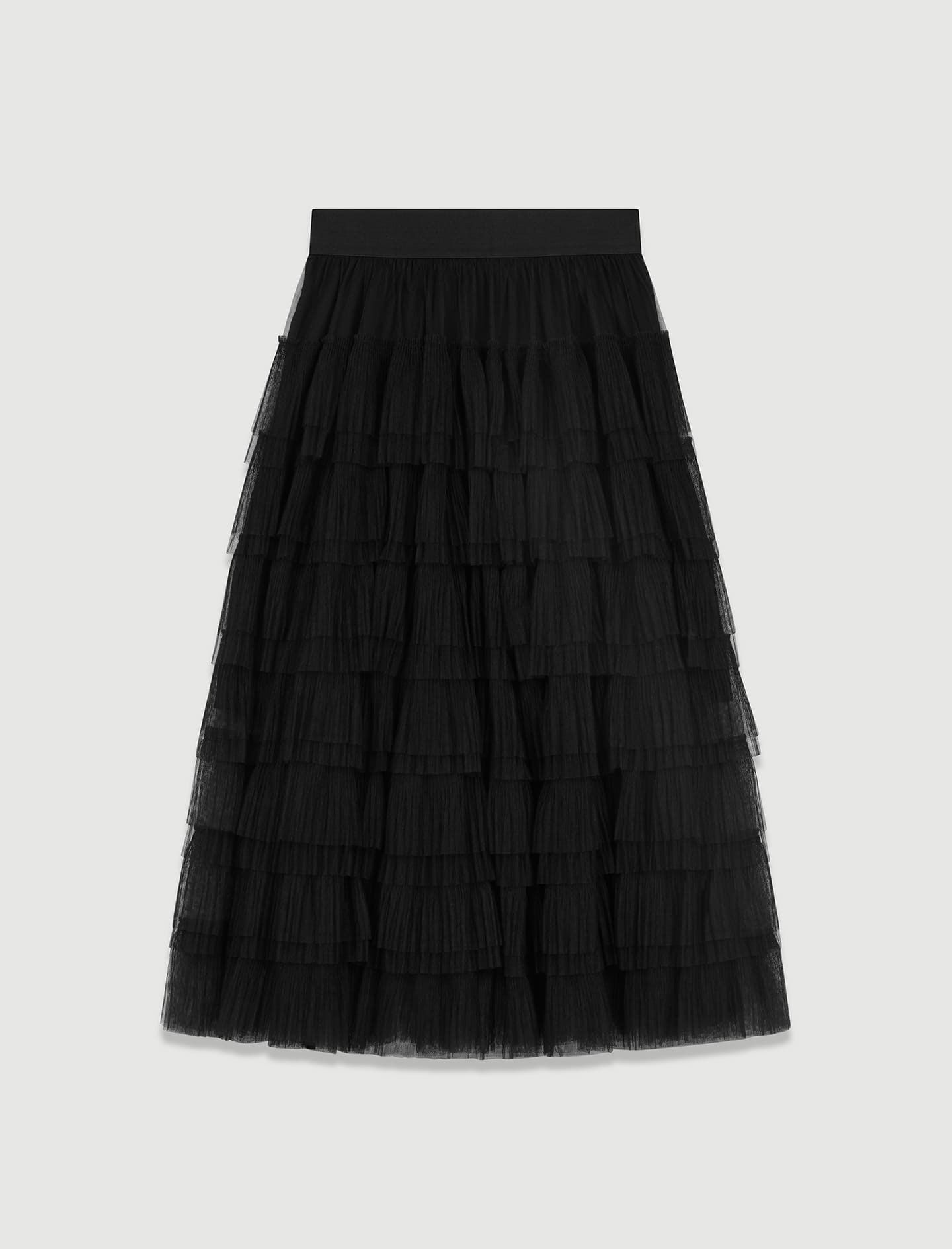 Tulle midi skirt