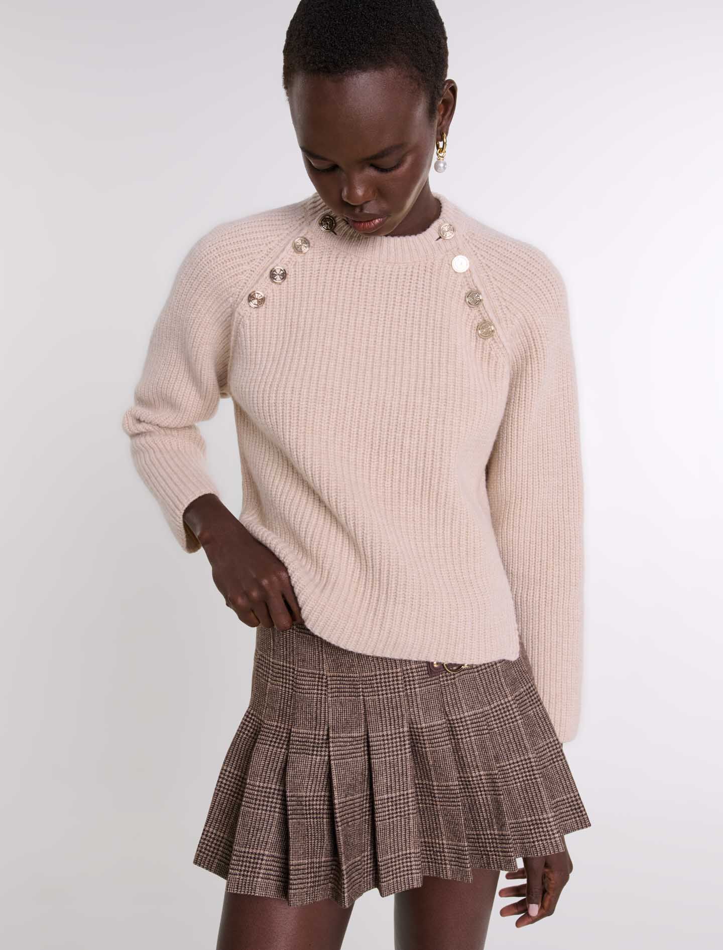 Ribbed wool jumper