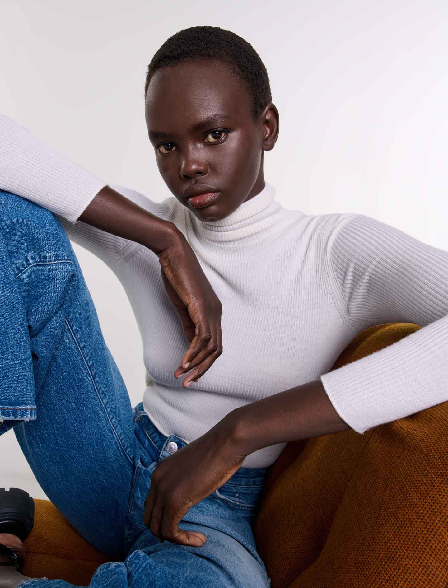 Wool and silk jumper